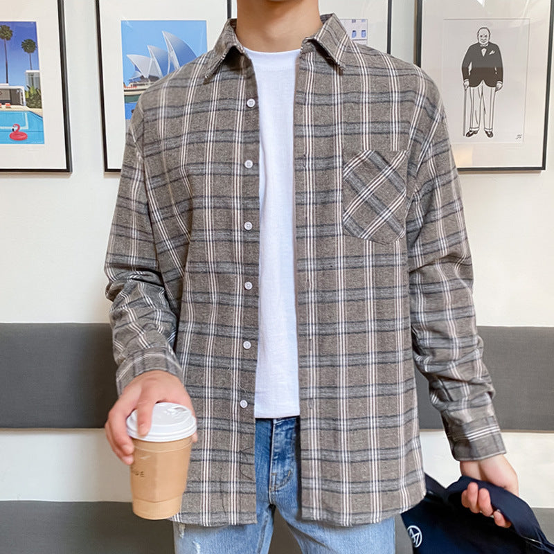 Men's Casual Plaid Shirt