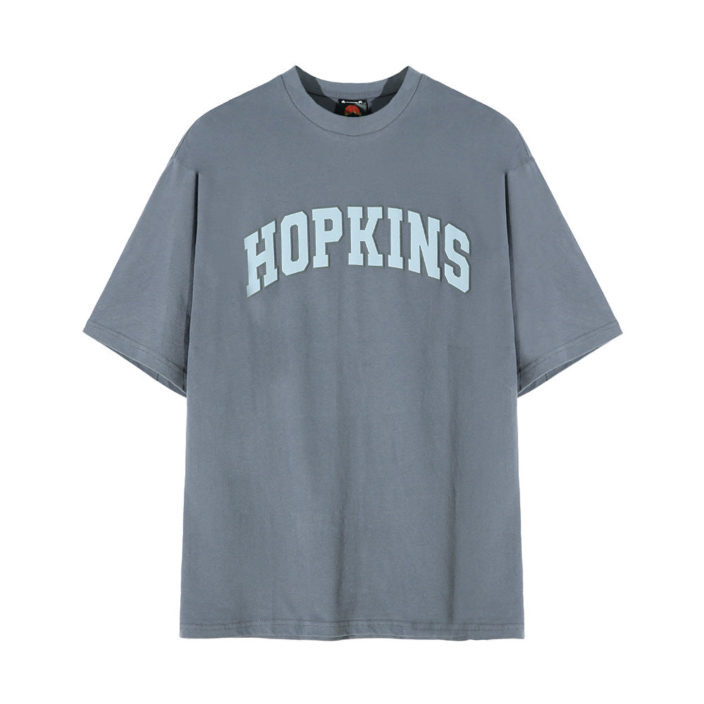 Japanese retro foam print T-shirt