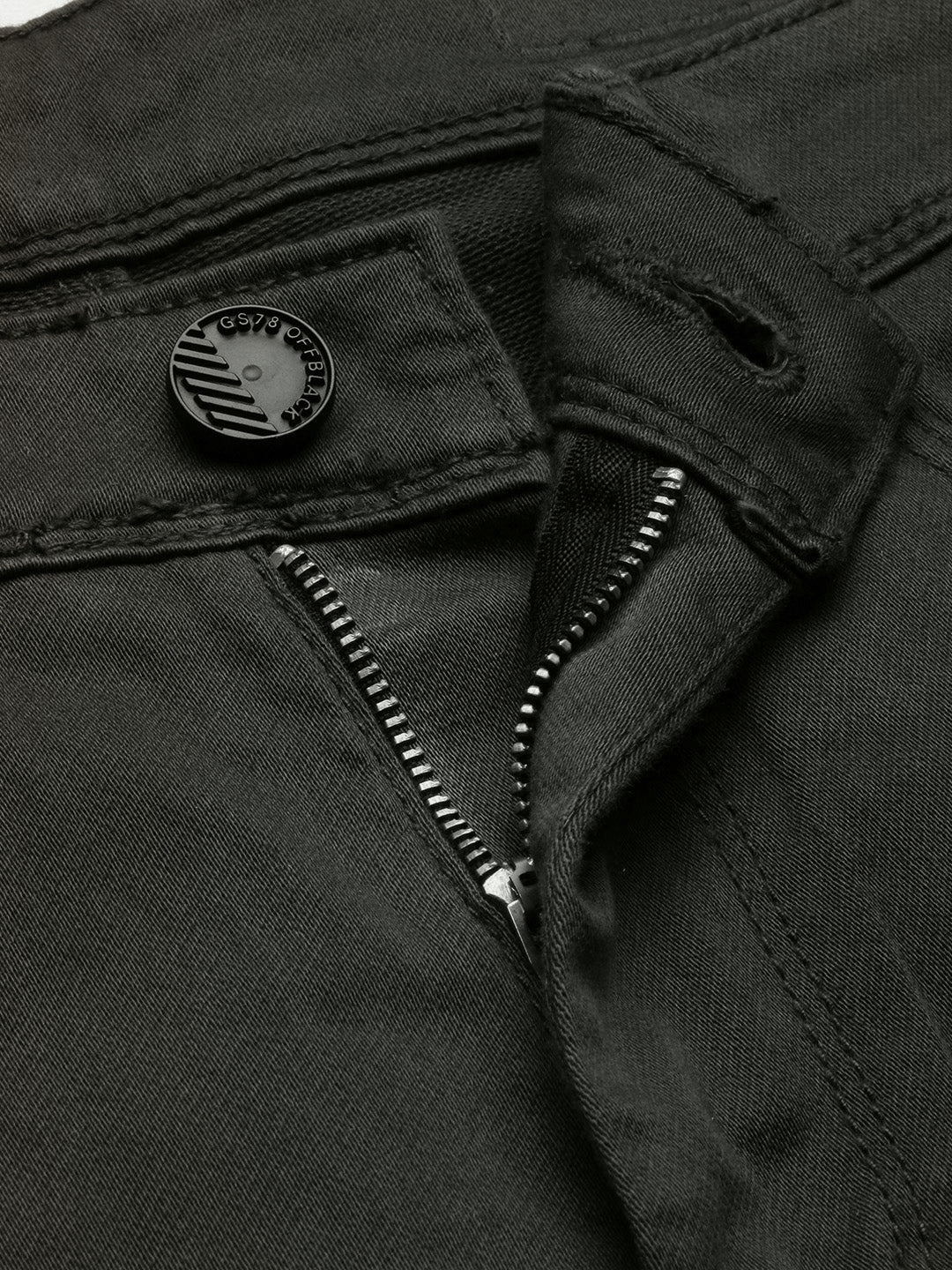 Men's Olive Solid Straight Fit Jeans