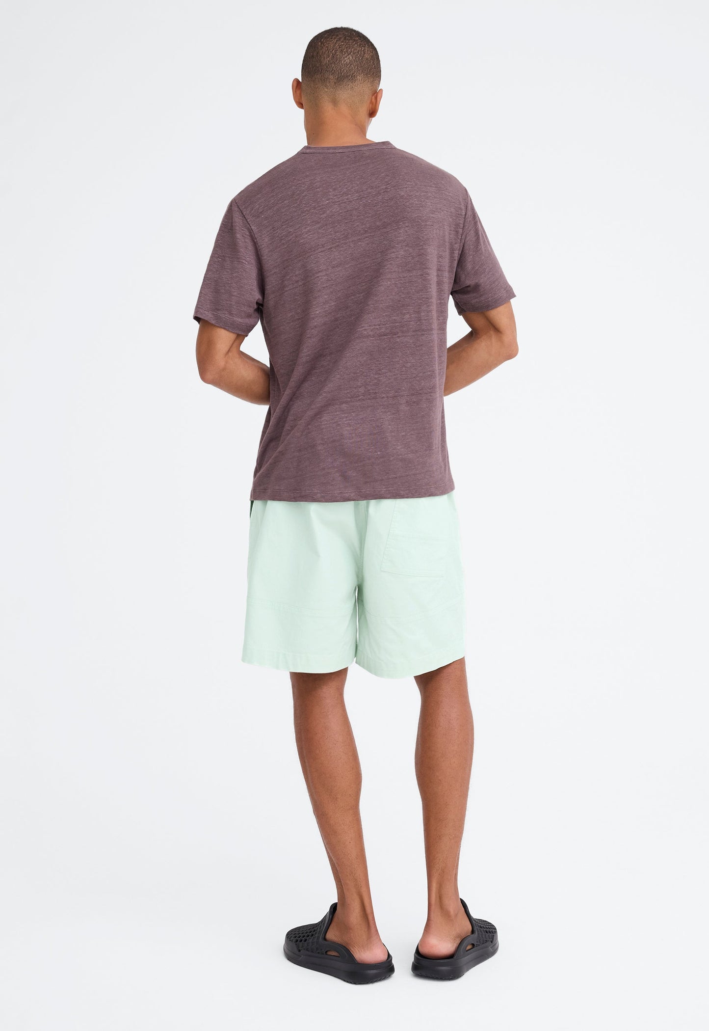 Line Linen Tee - Husk