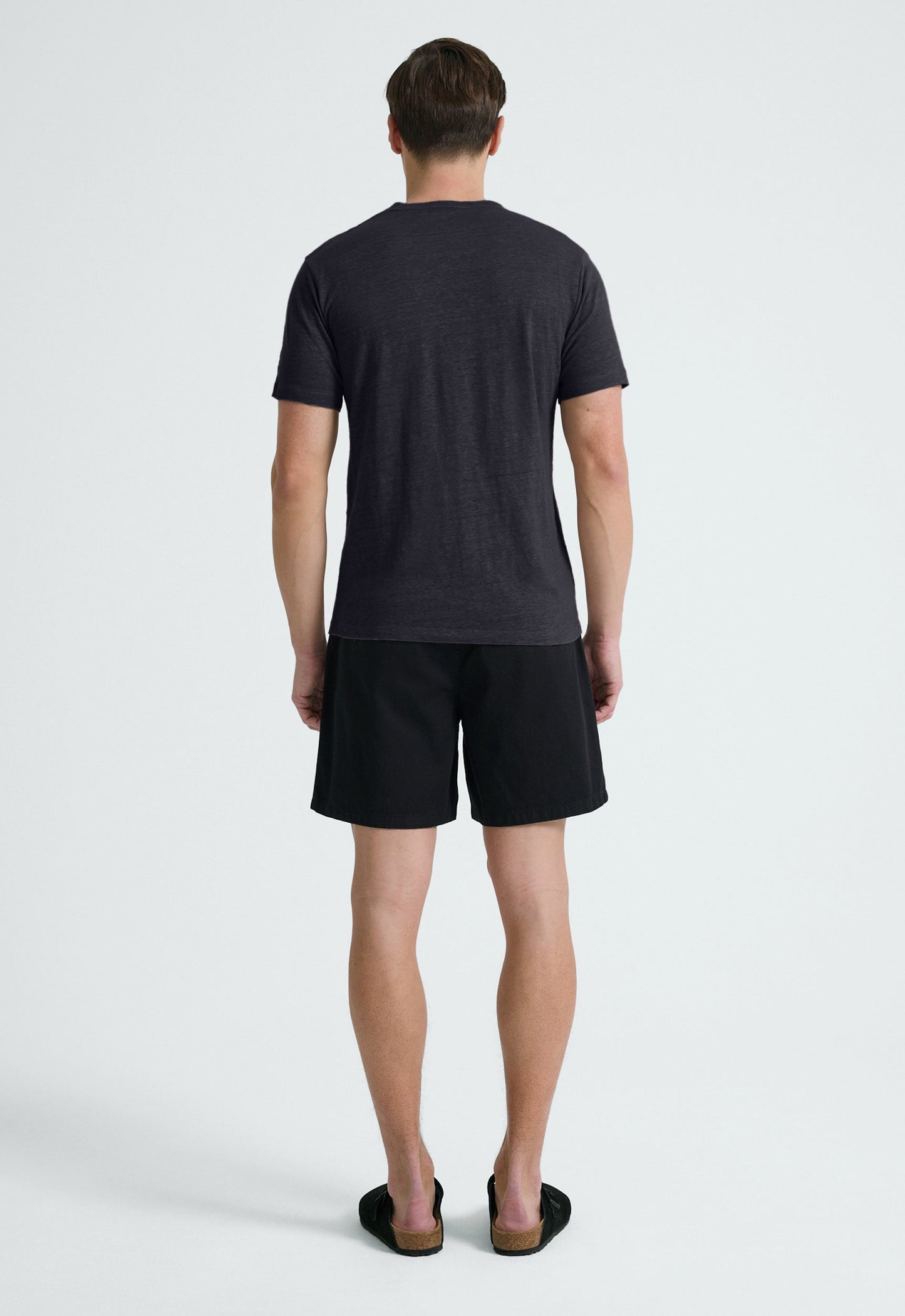 Line Linen Tee - Char