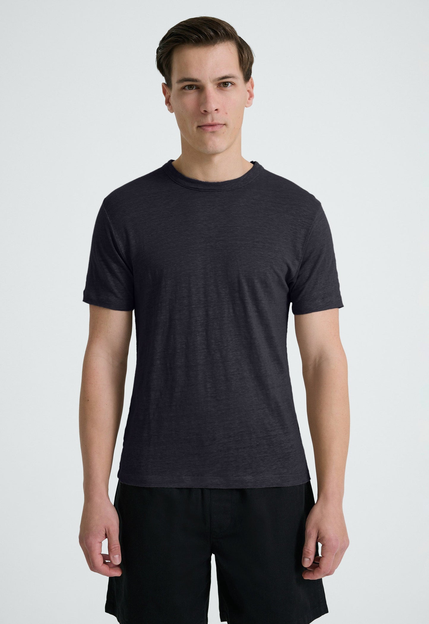 Line Linen Tee - Char