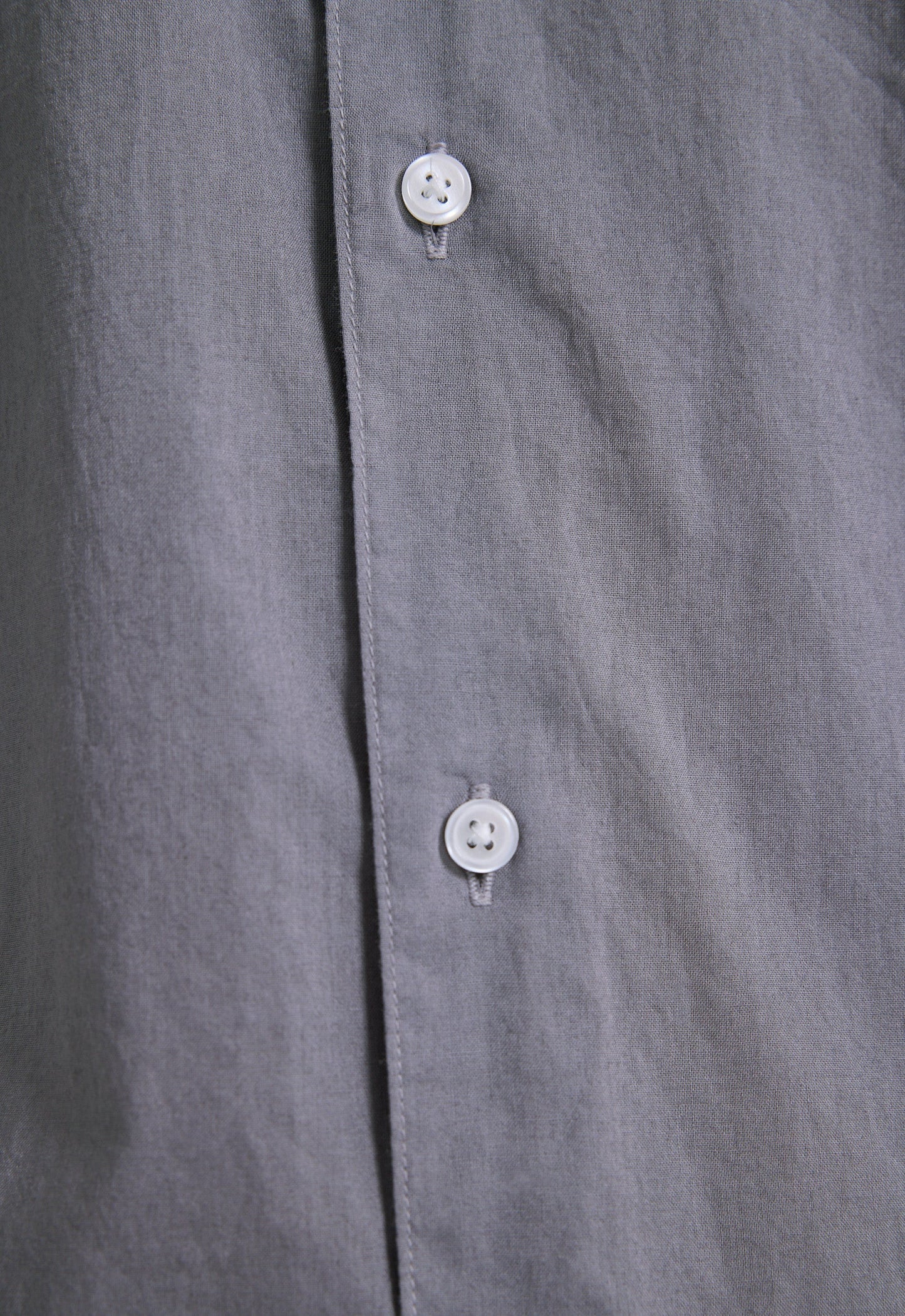 Folded Collar Cotton Shirt - Lama Tint