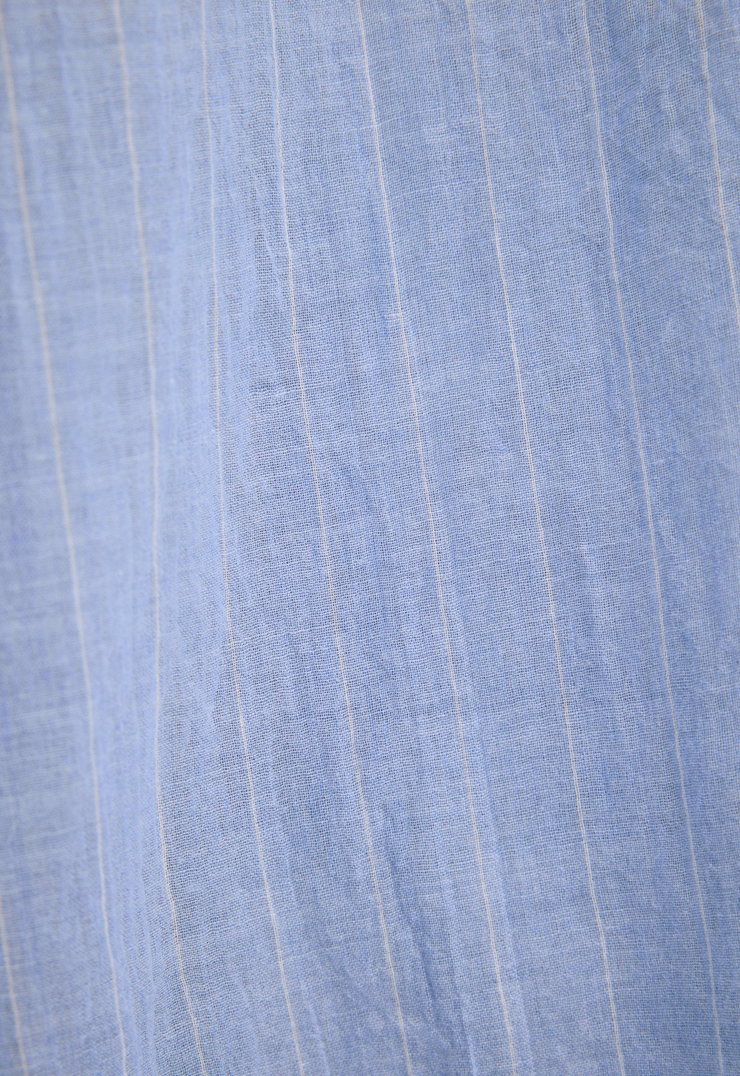 Beckett Cotton Shirt - Pinstripe in Chambray