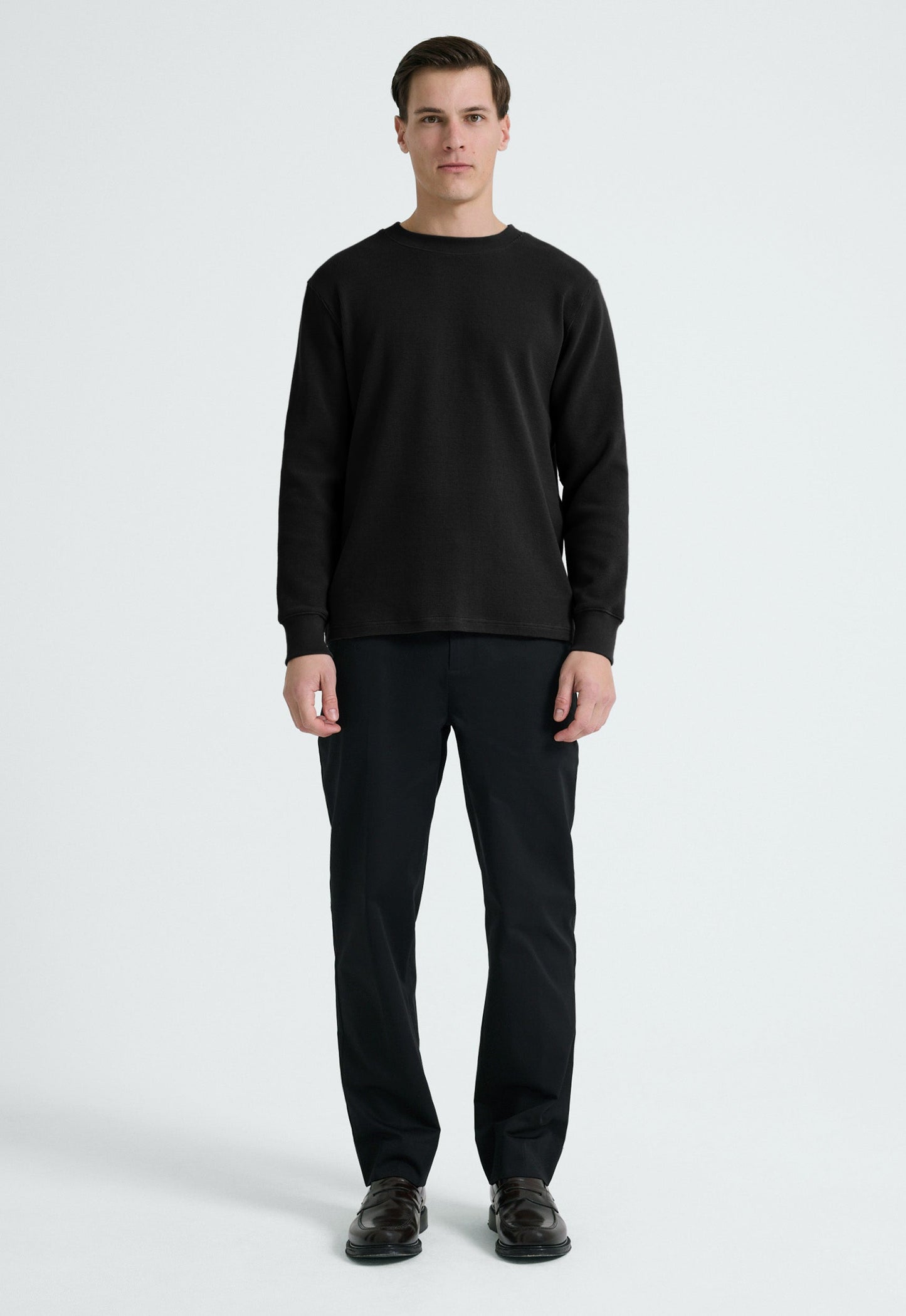 Quad Cotton LS Tee - Black