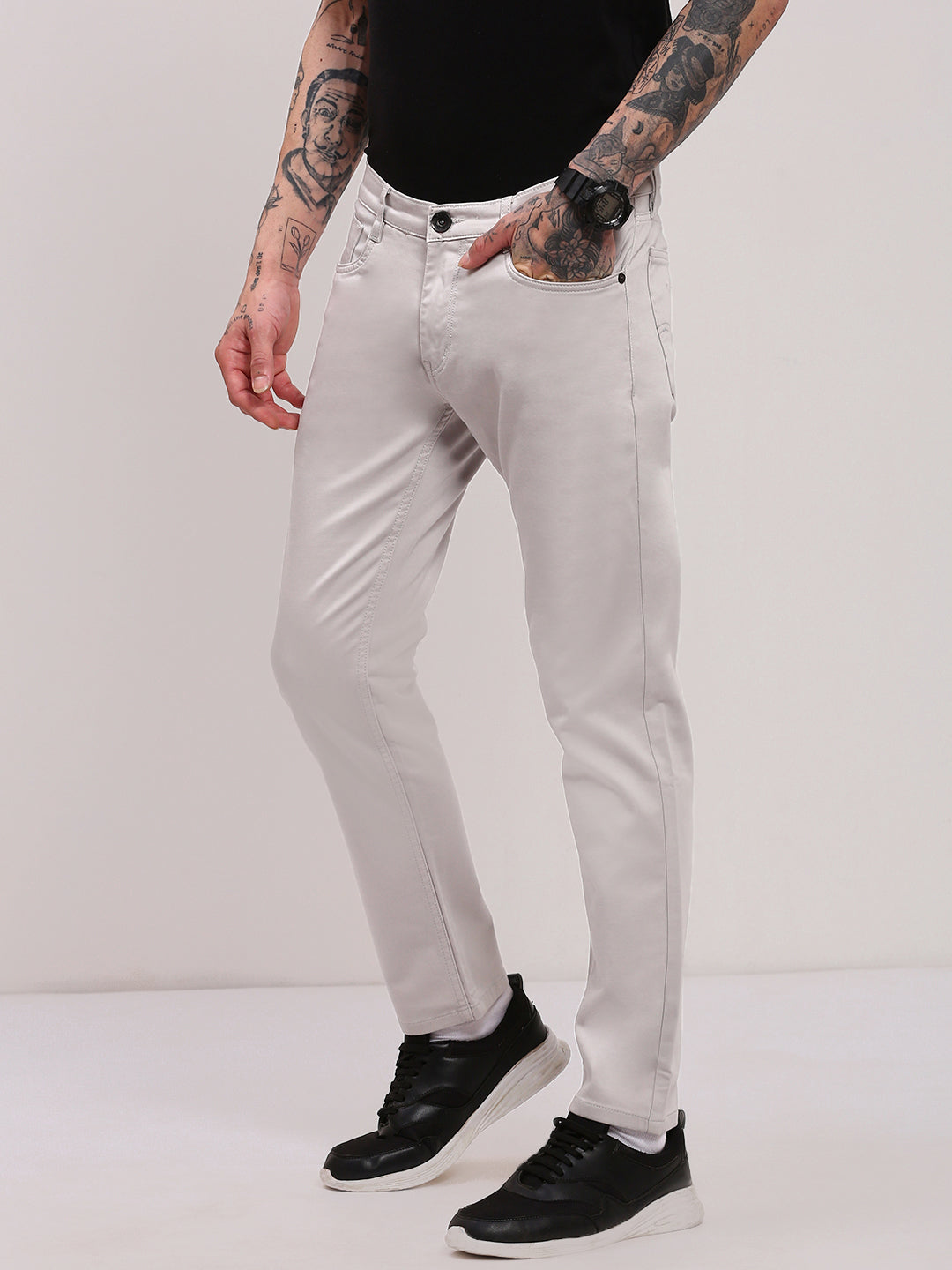 Men's Grey Slim Fit Jeans