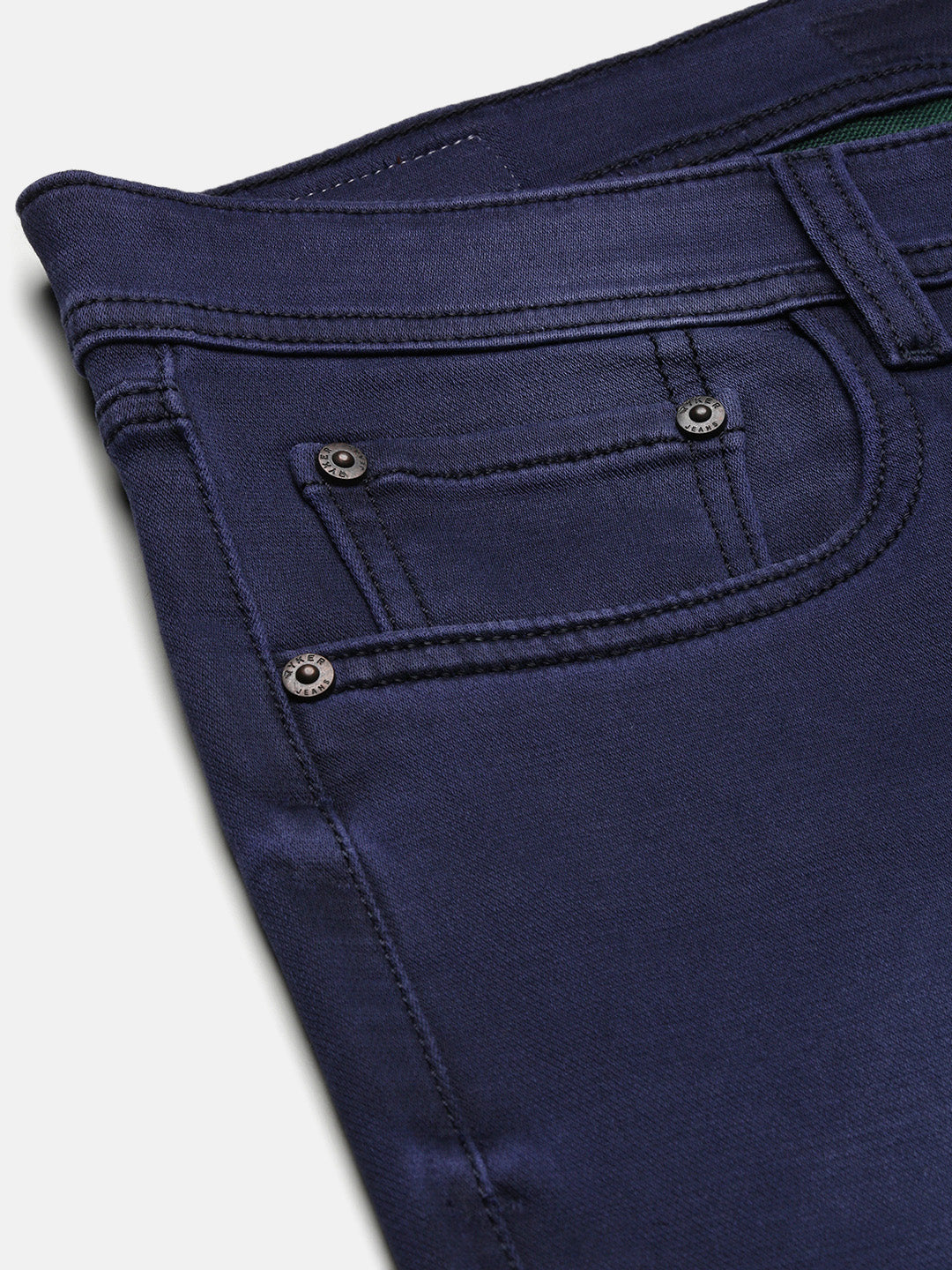 Men's Navy Blue Slim Fit Jeans