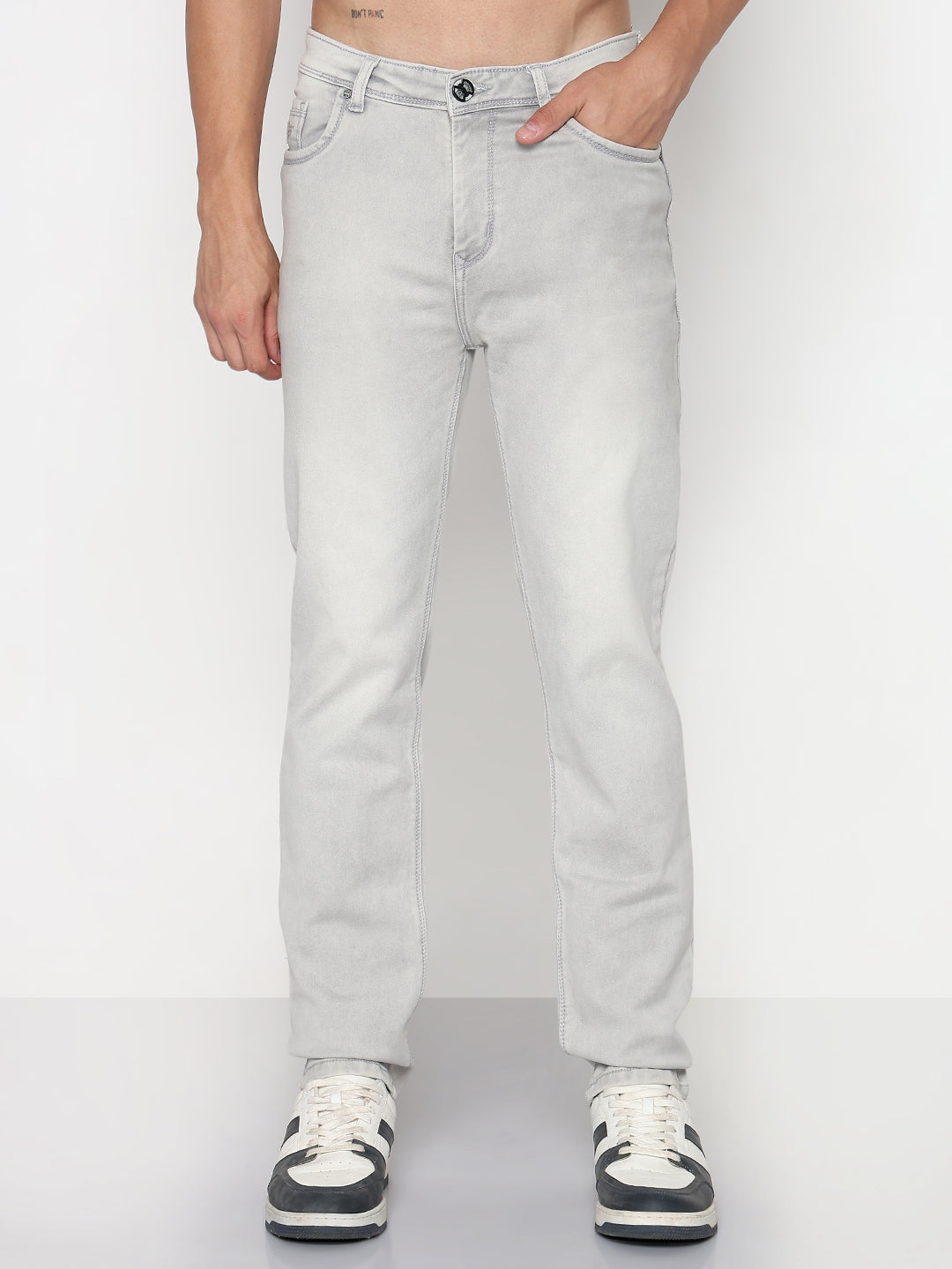 Men's Grey Slim Fit Jeans