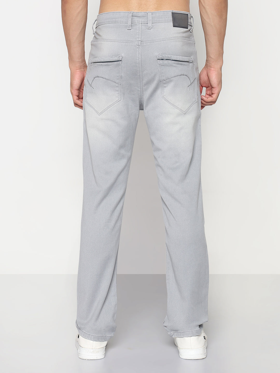 Men's Grey Relaxed Fit Jeans