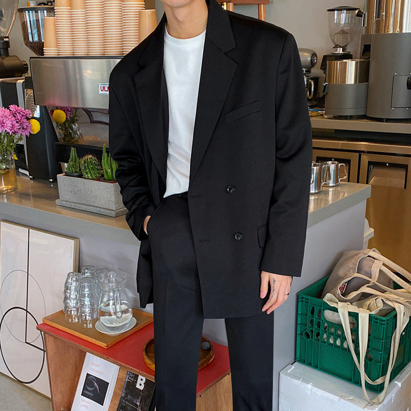 Double-breasted suit jacket
