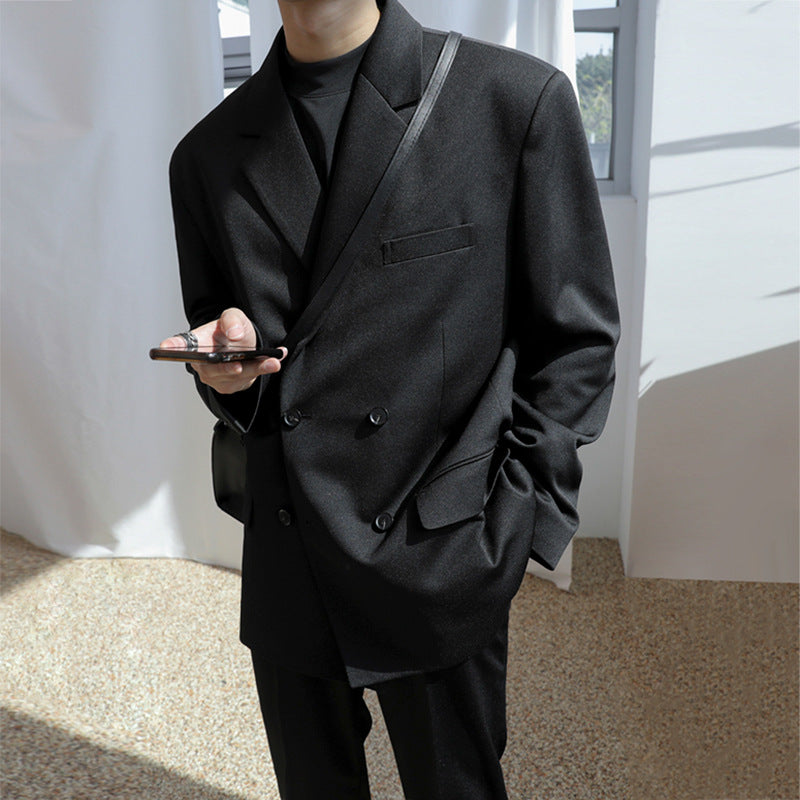 Double-breasted suit jacket