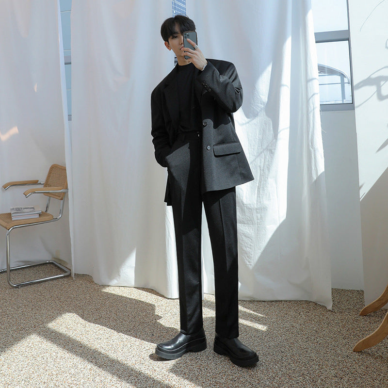 Double-breasted suit jacket