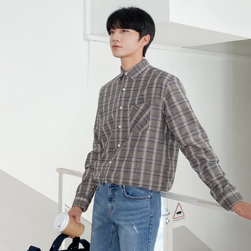 Men's Casual Plaid Shirt
