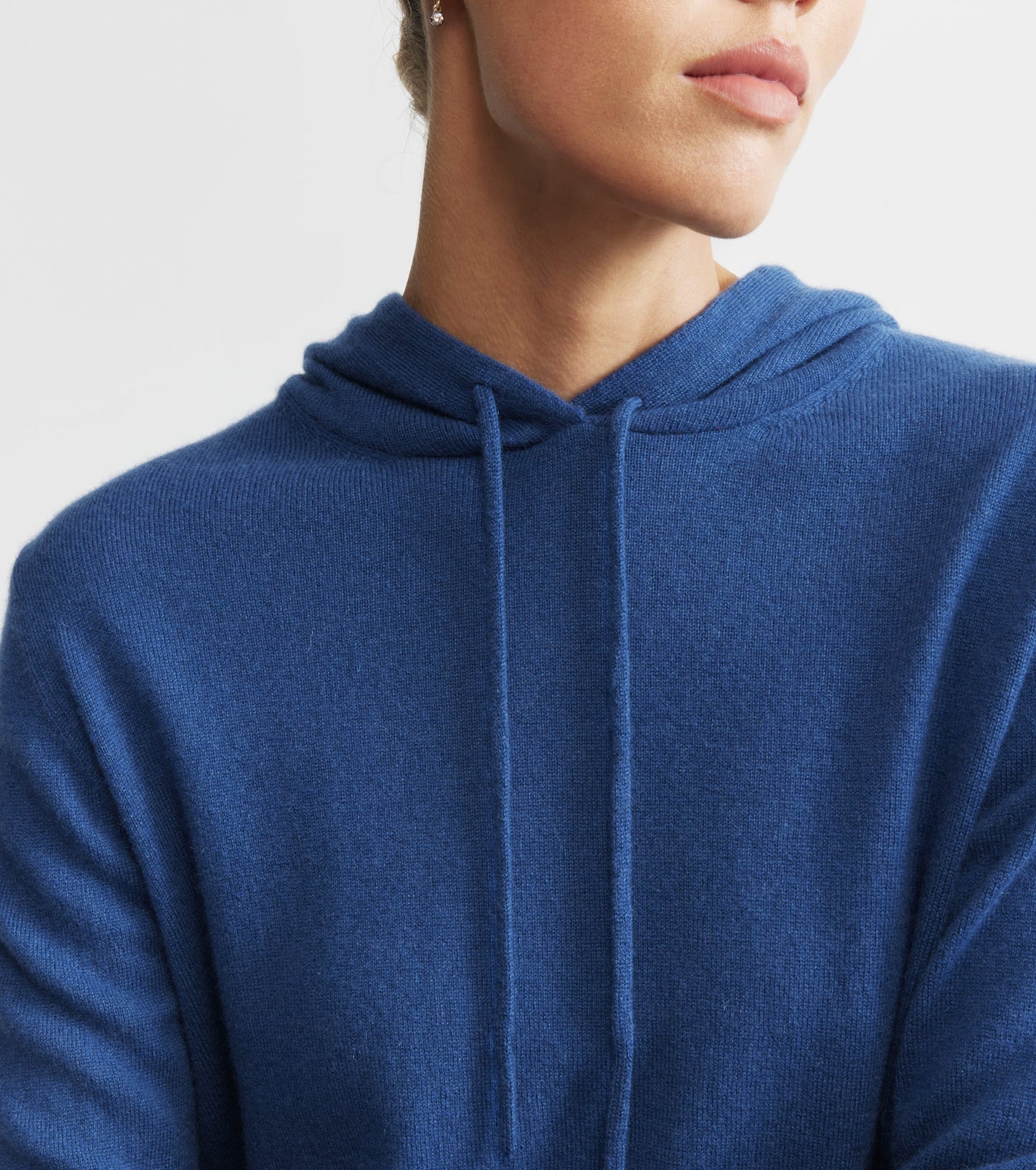 Unisex Cashmere Hoodie - Indigo