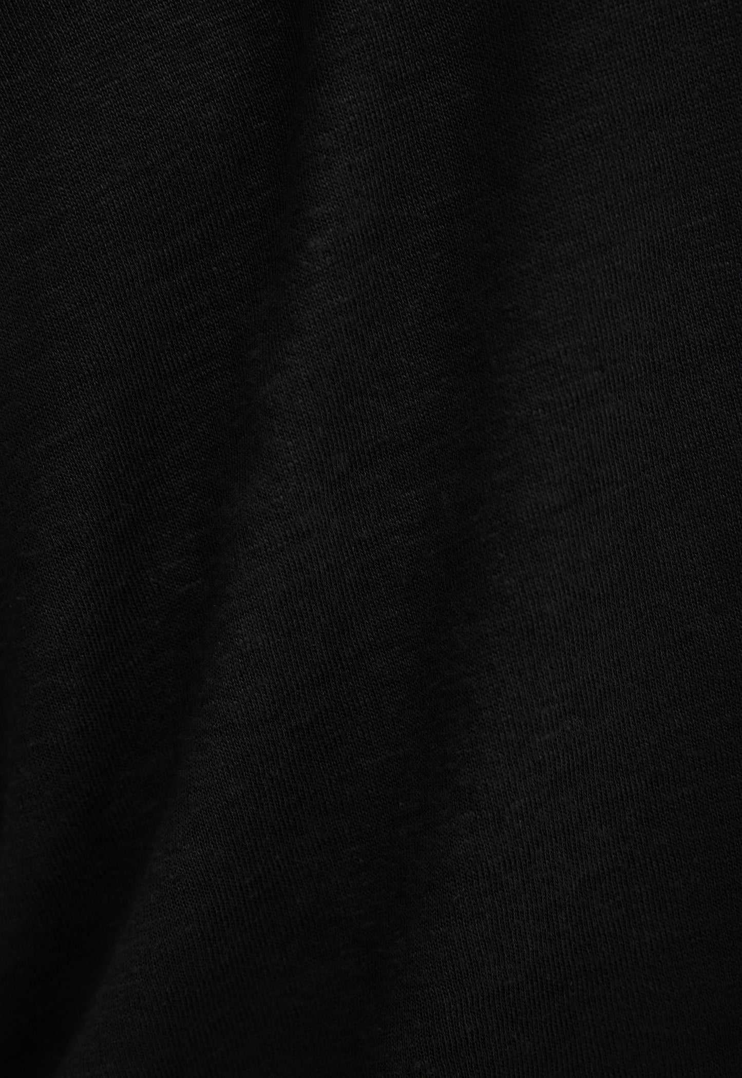 Line Linen Tee - Black