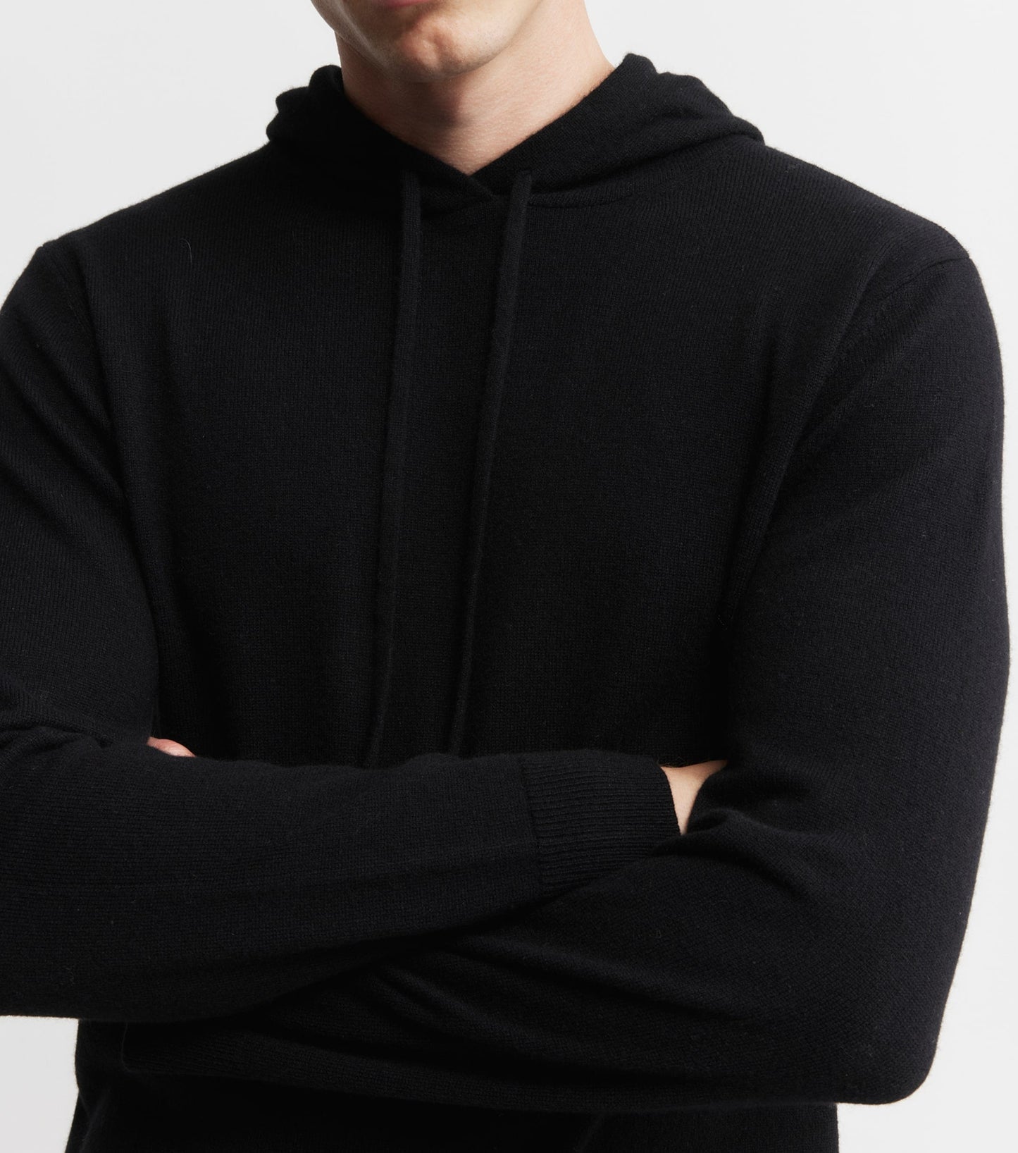 Unisex Cashmere Hoodie - Black