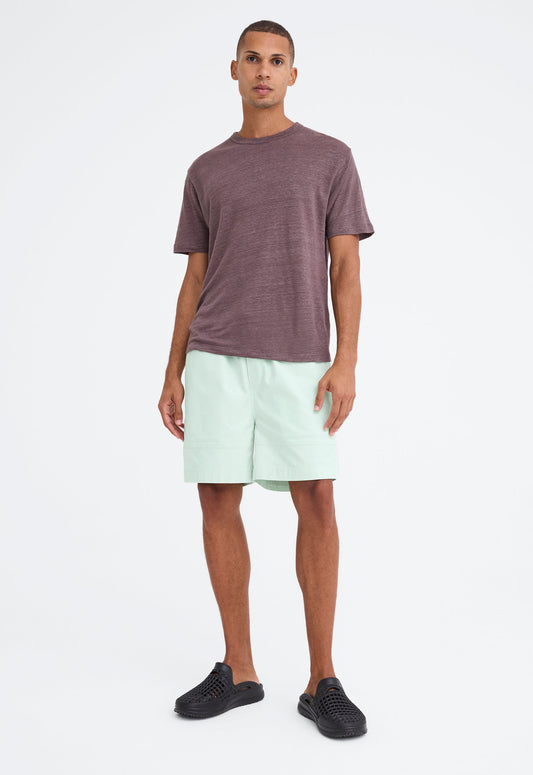 Line Linen Tee - Husk