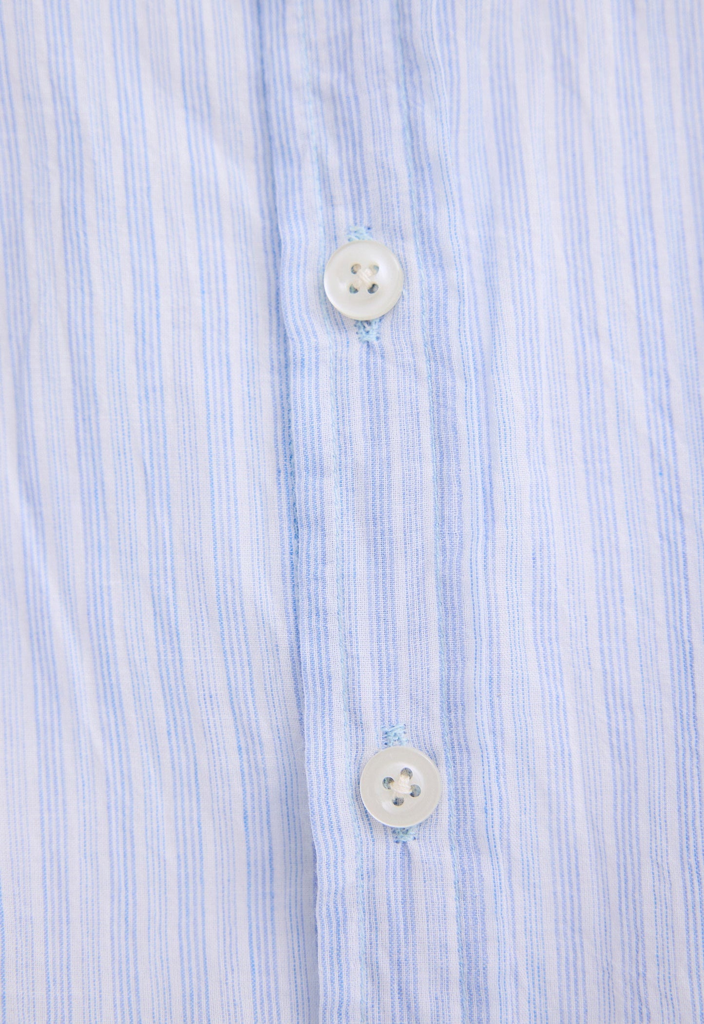 Beckett Shirt - Multi Stripe in Mid Blue