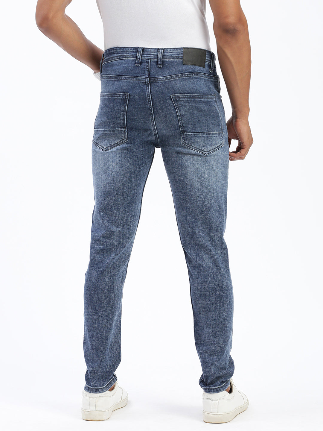 Men's Blue Tapered Fit Jeans
