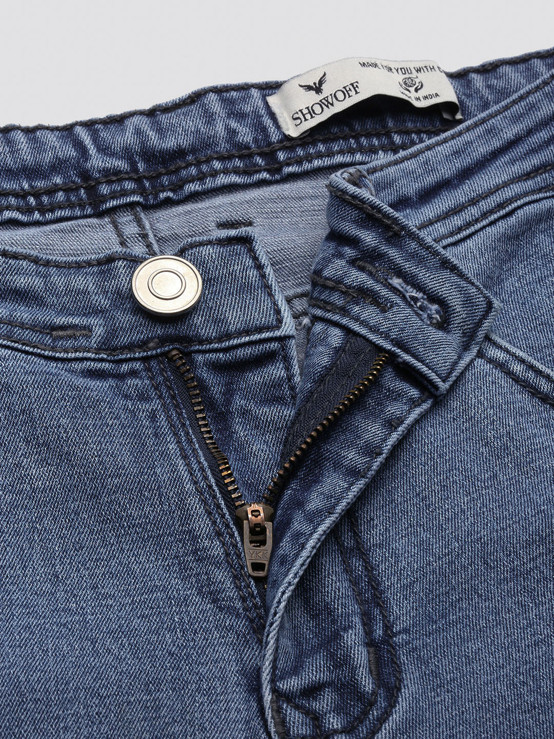 Men's Blue Tapered Fit Jeans