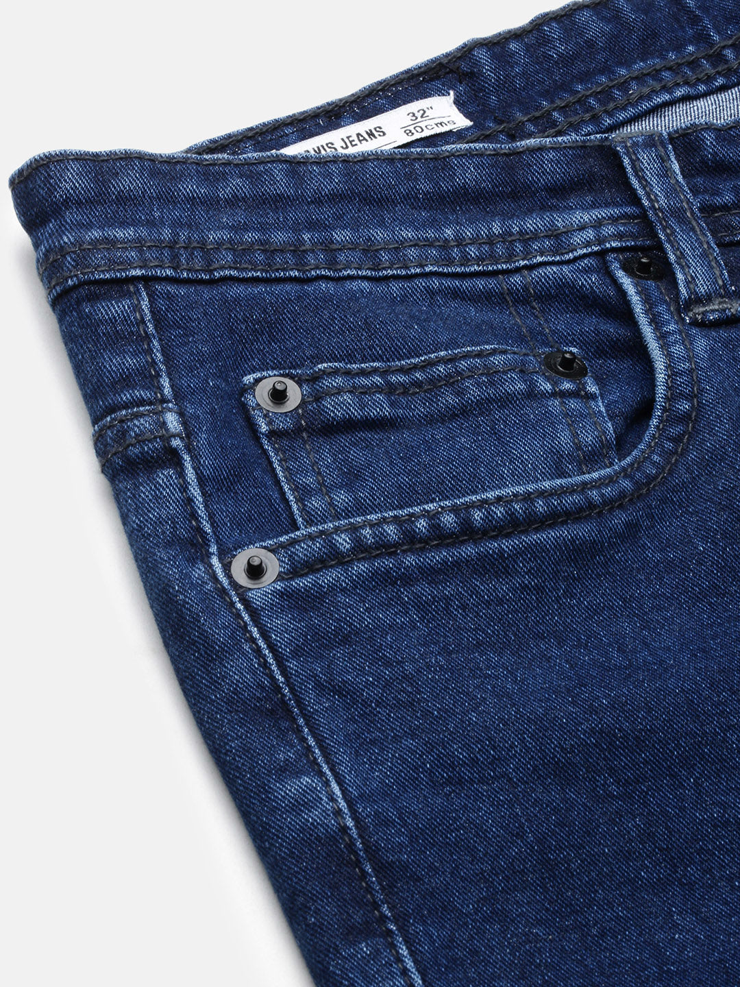 Men's Navy Blue Comfort Slim Fit Cotton Jeans
