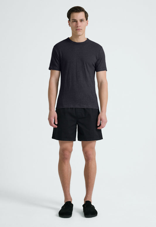 Line Linen Tee - Char