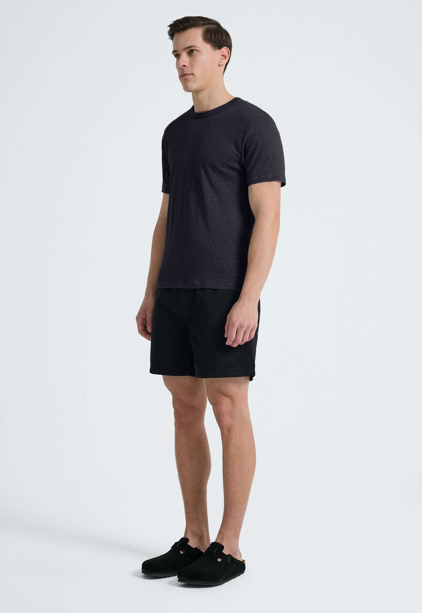 Line Linen Tee - Char