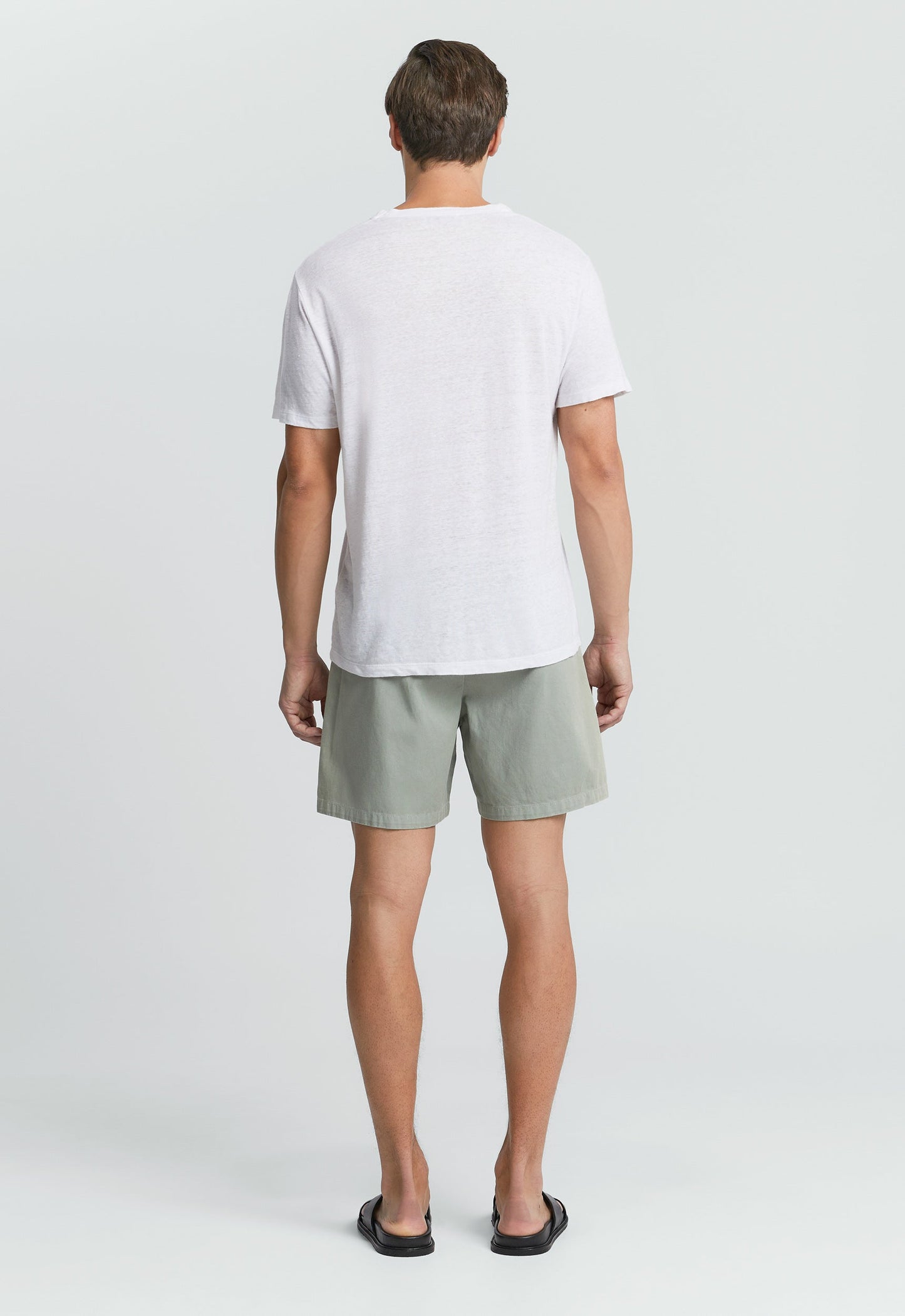Line Linen Tee - White