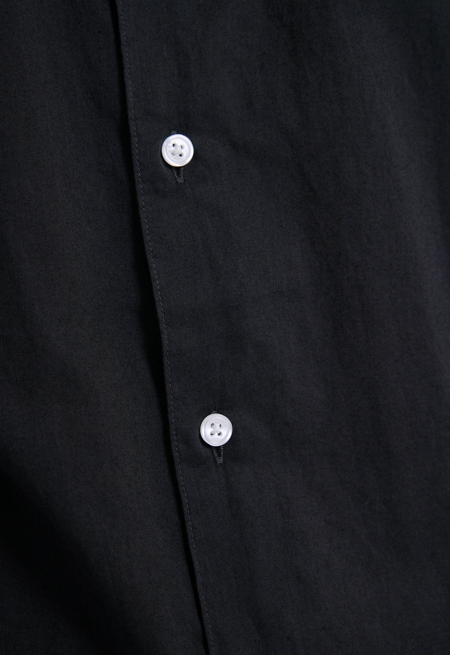 Folded Collar Cotton Shirt - Char