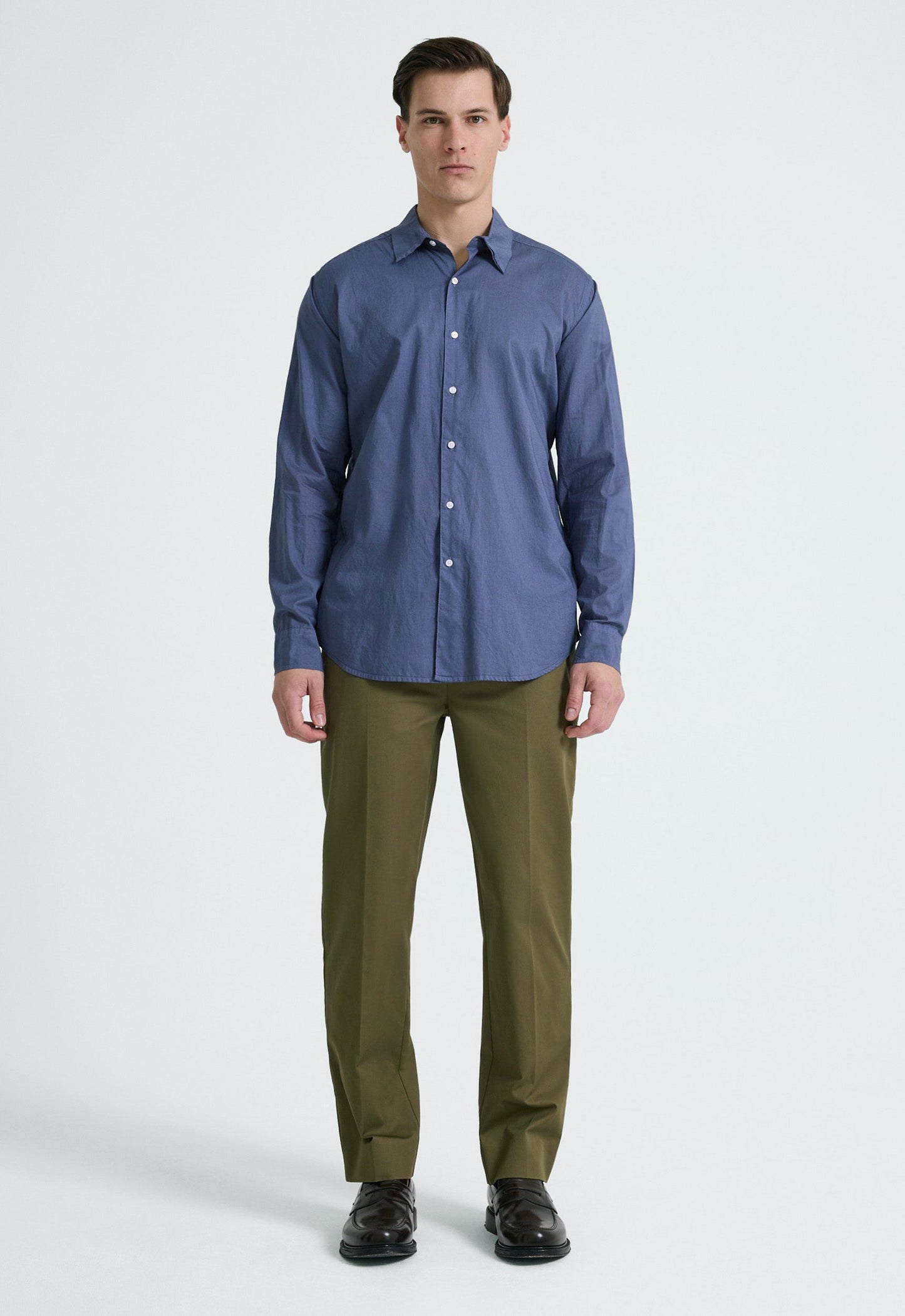 Folded Collar Cotton Shirt - Piper