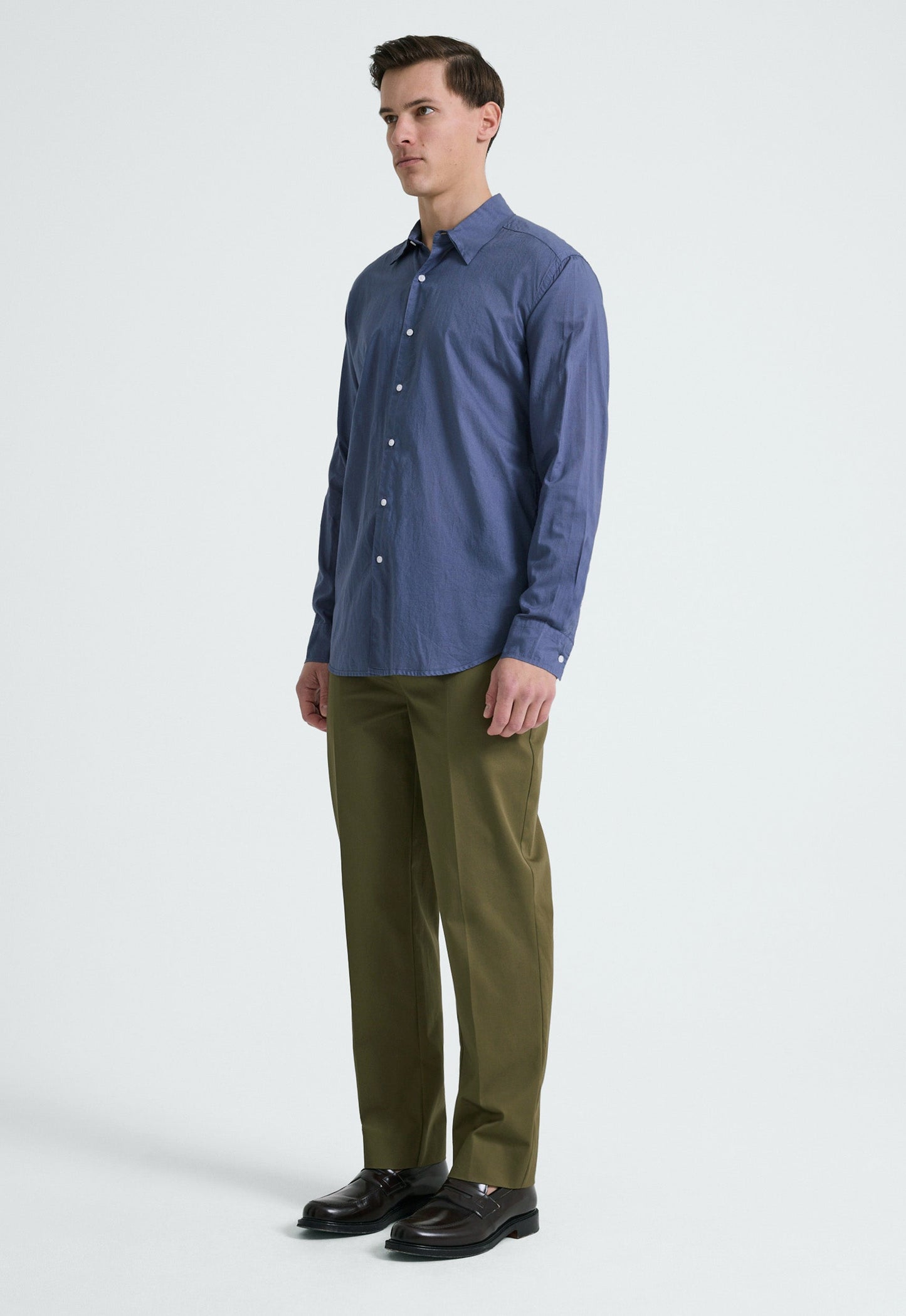 Folded Collar Cotton Shirt - Piper