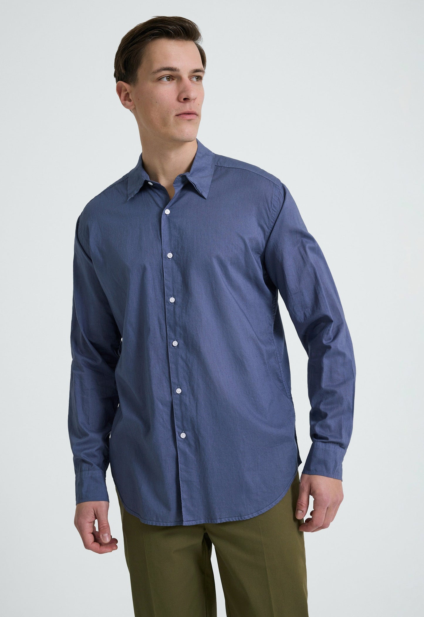 Folded Collar Cotton Shirt - Piper