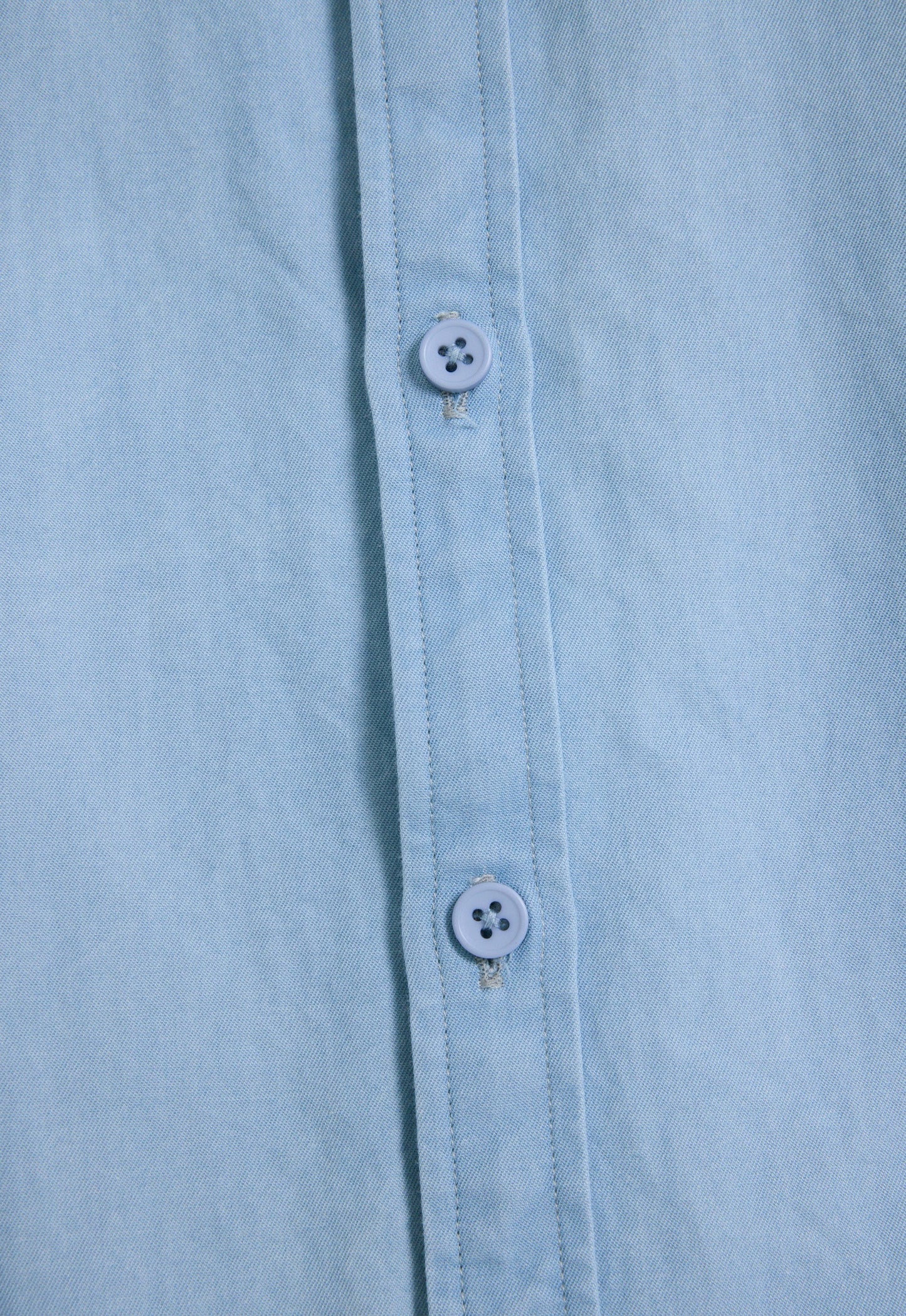 Alwyn Cotton Shirt - Bleached Denim