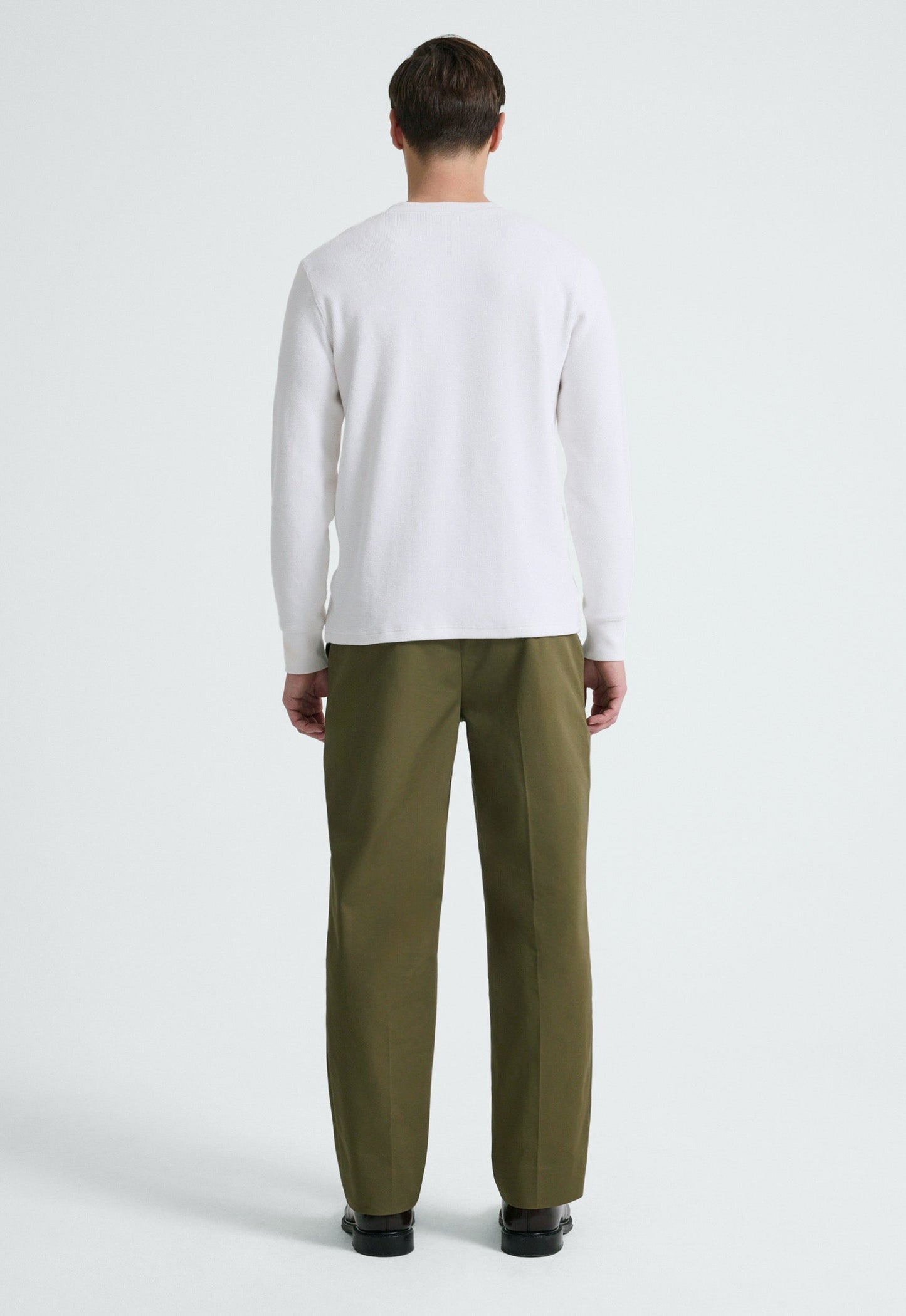 Quad Cotton LS Tee - White