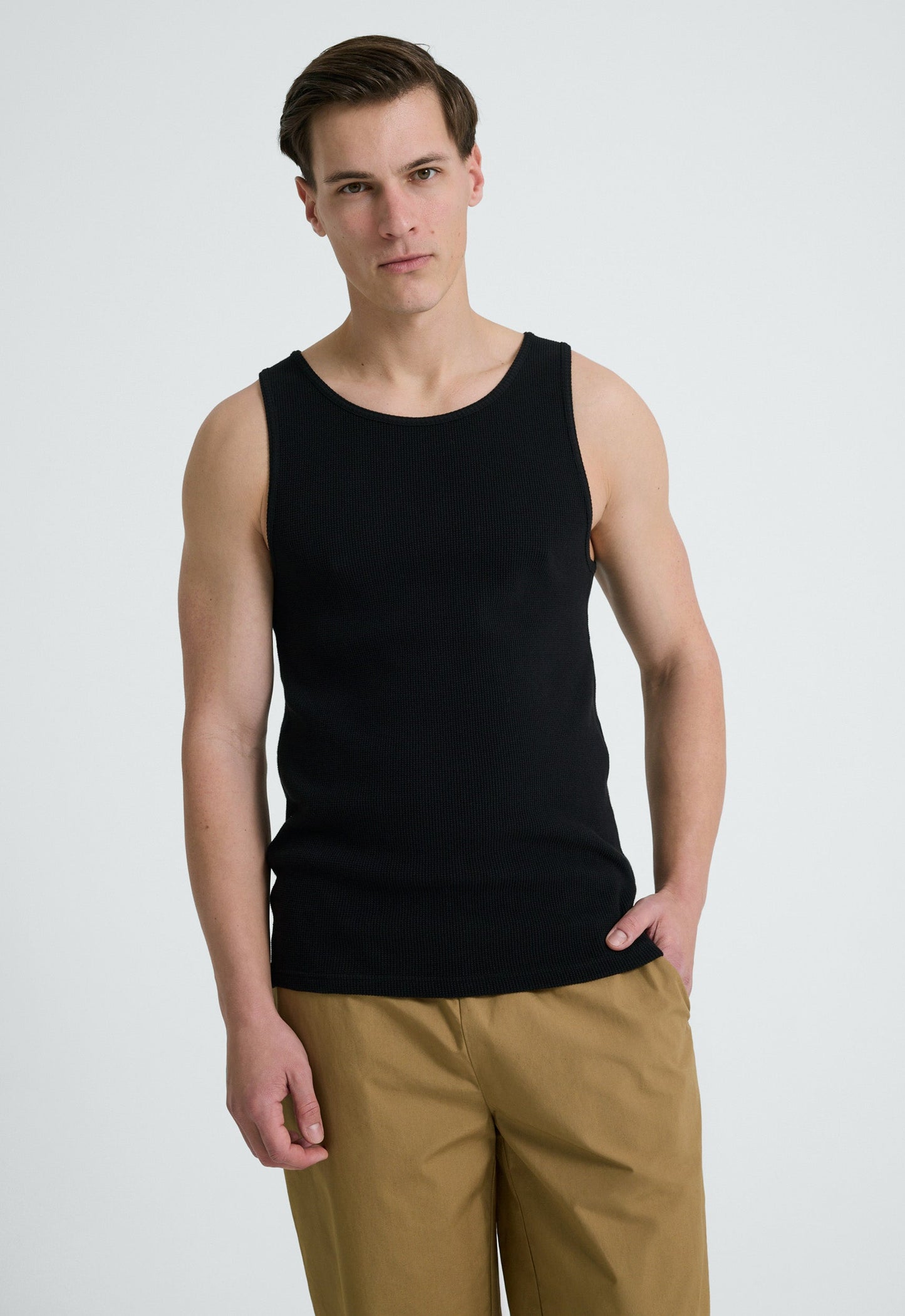 Ricci Cotton Tank - Black