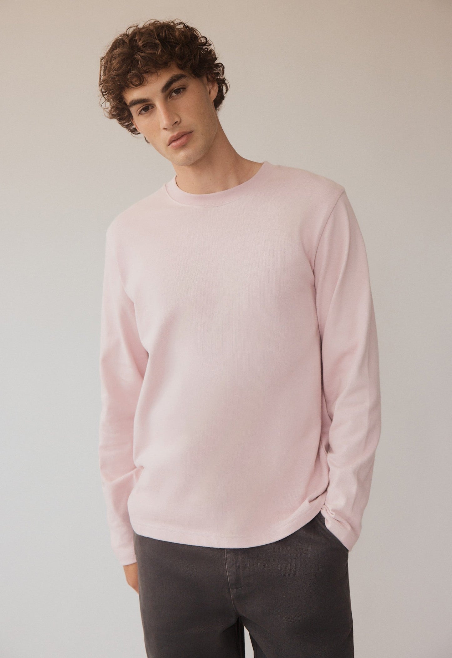Barkley Long Sleeve Tee - Worn Pink