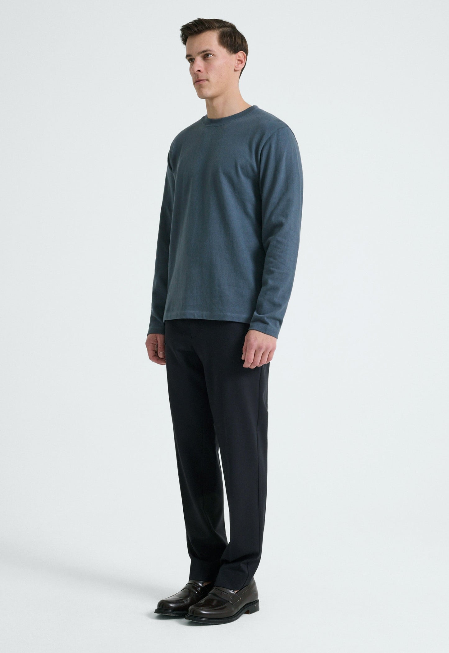 Barkley LS  Cotton Tee - Dover