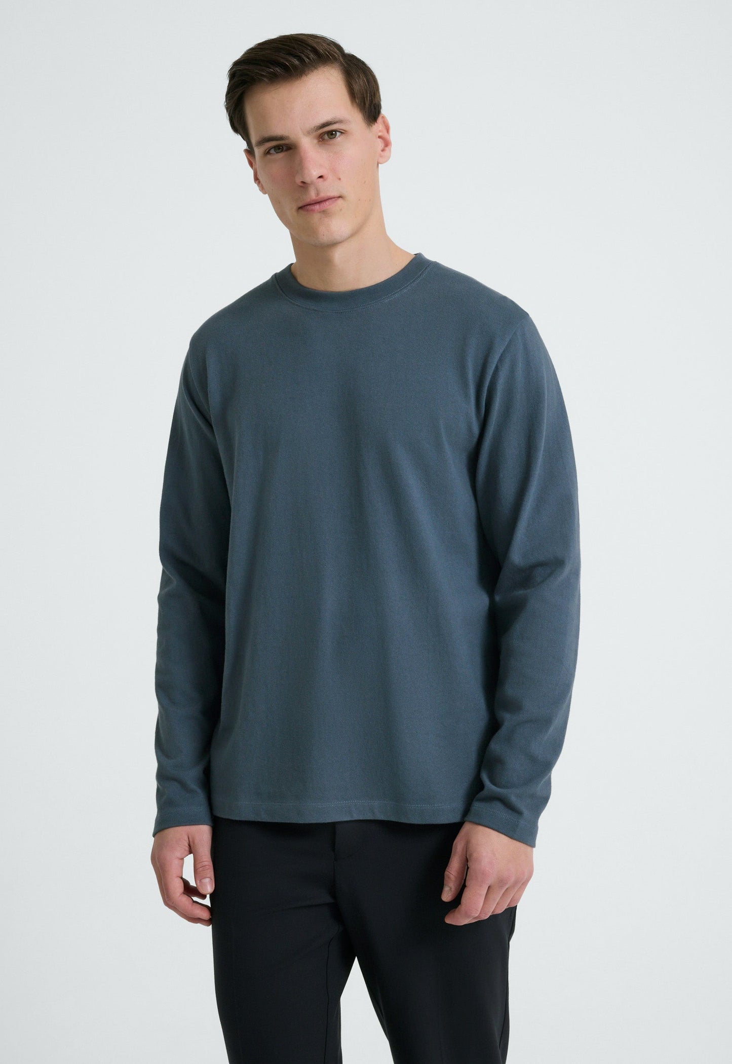 Barkley LS  Cotton Tee - Dover