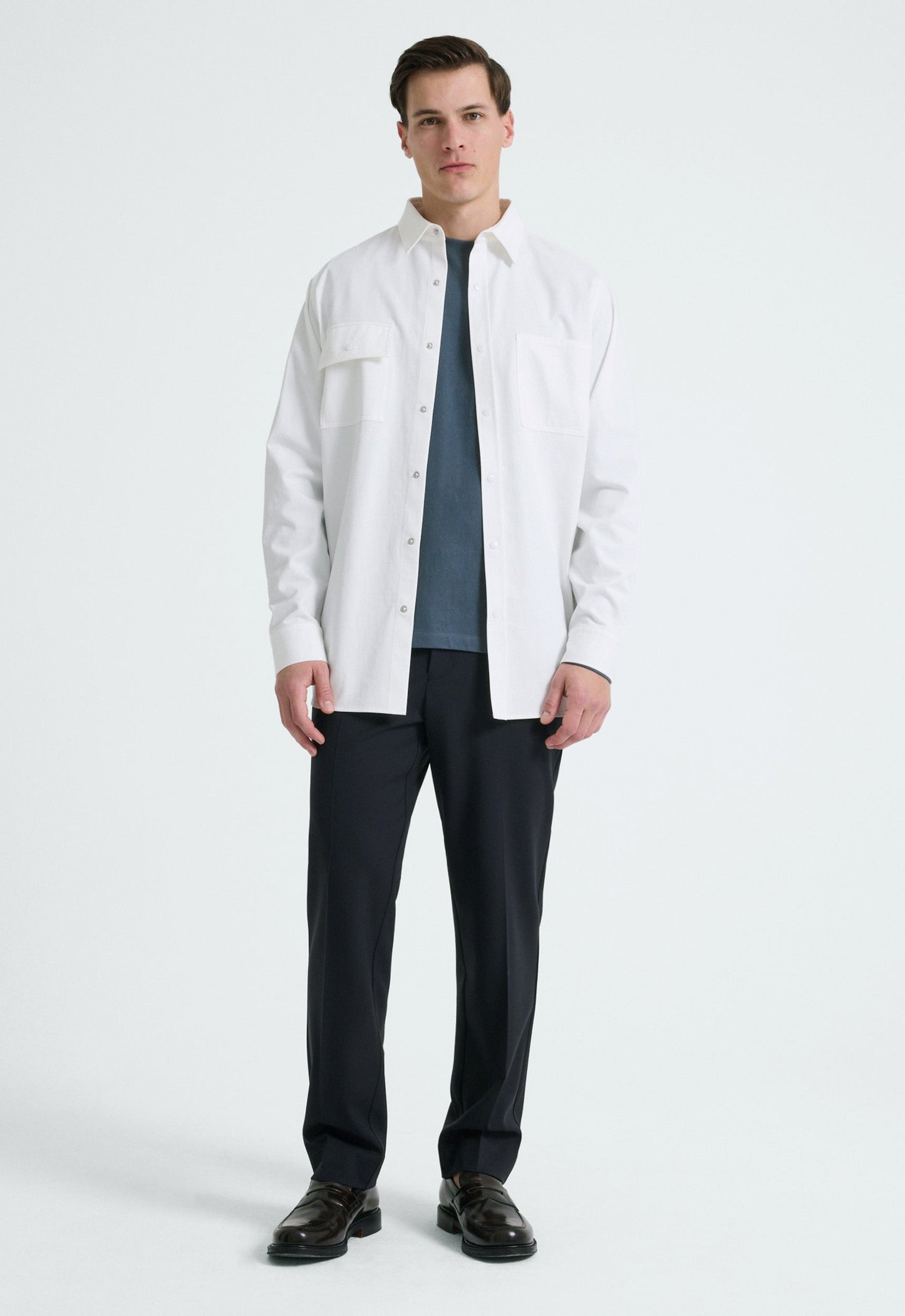 Barkley LS  Cotton Tee - Dover