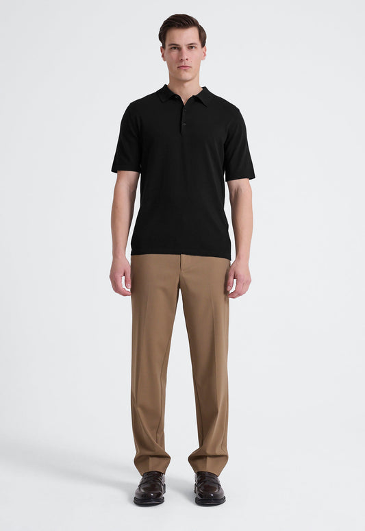 Walken Cotton Polo - Black