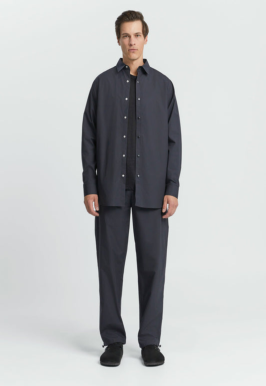 Laze Cotton Shirt - Black