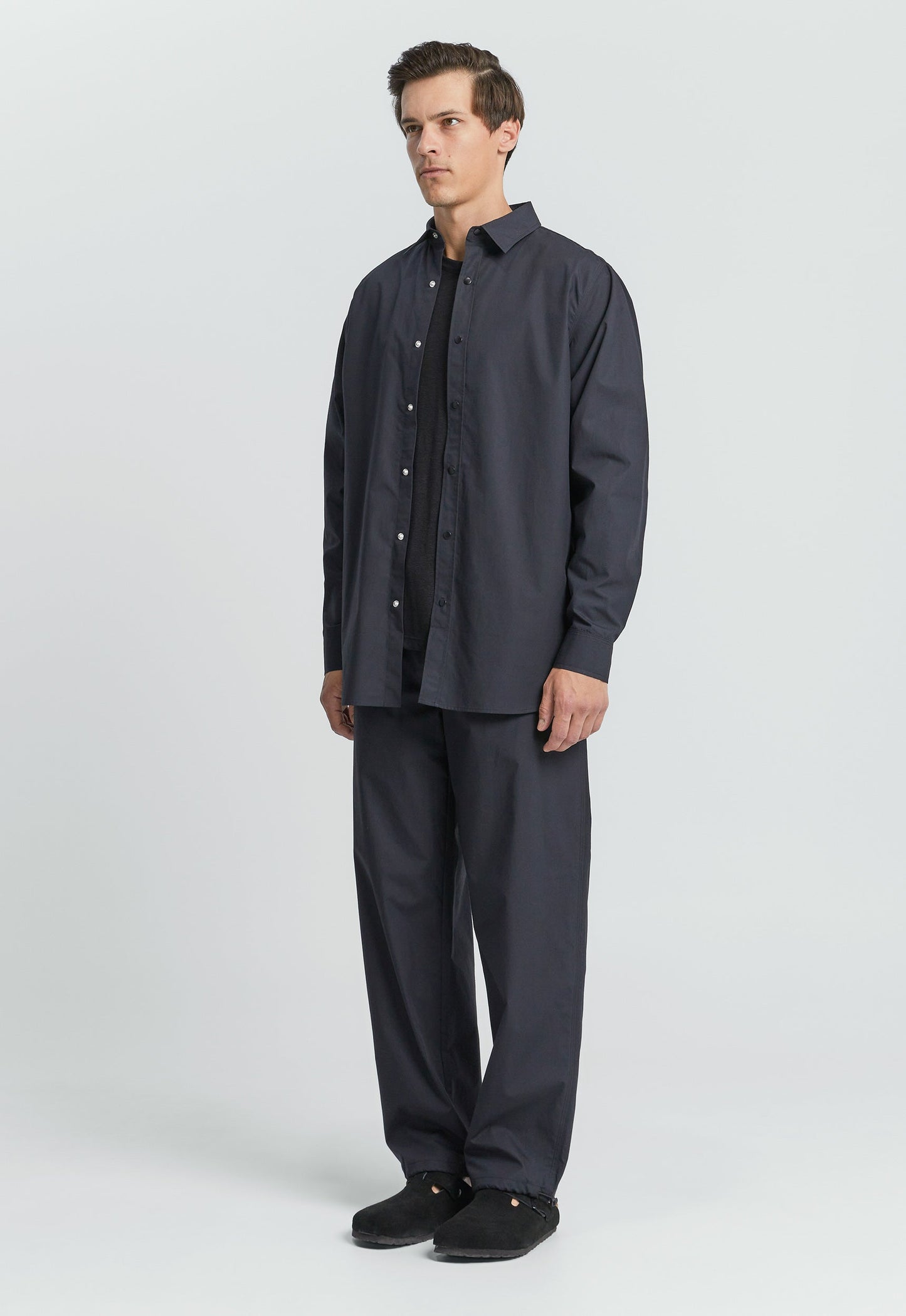 Laze Cotton Shirt - Black