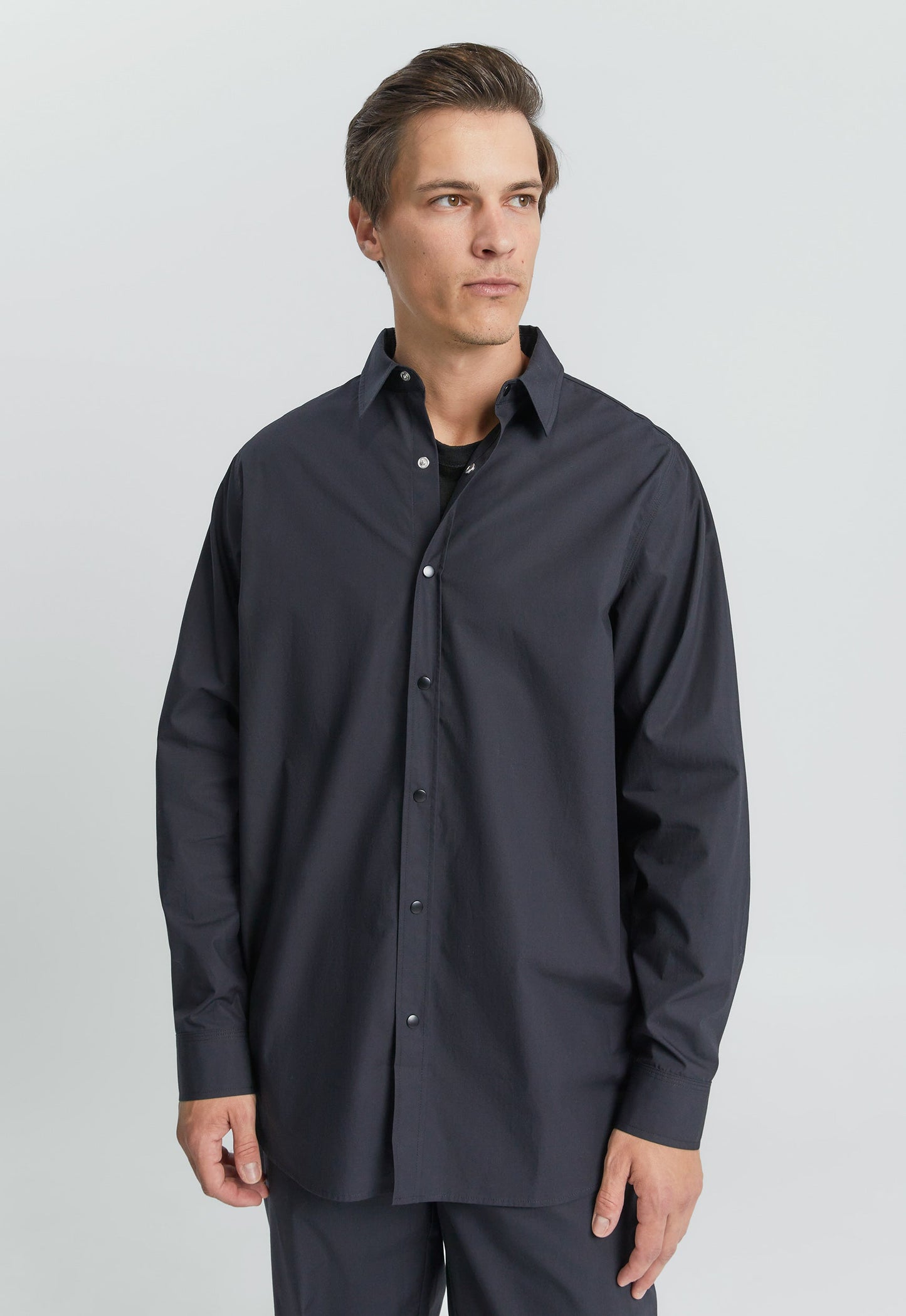 Laze Cotton Shirt - Black