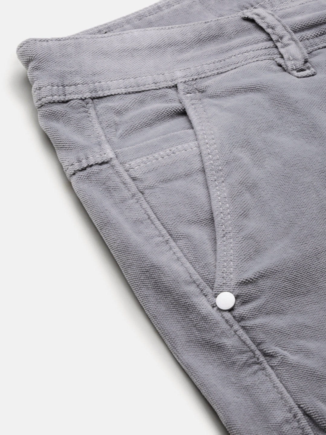 Men's Grey Solid Low-Rise Heavy Fade Straight Fit Jeans