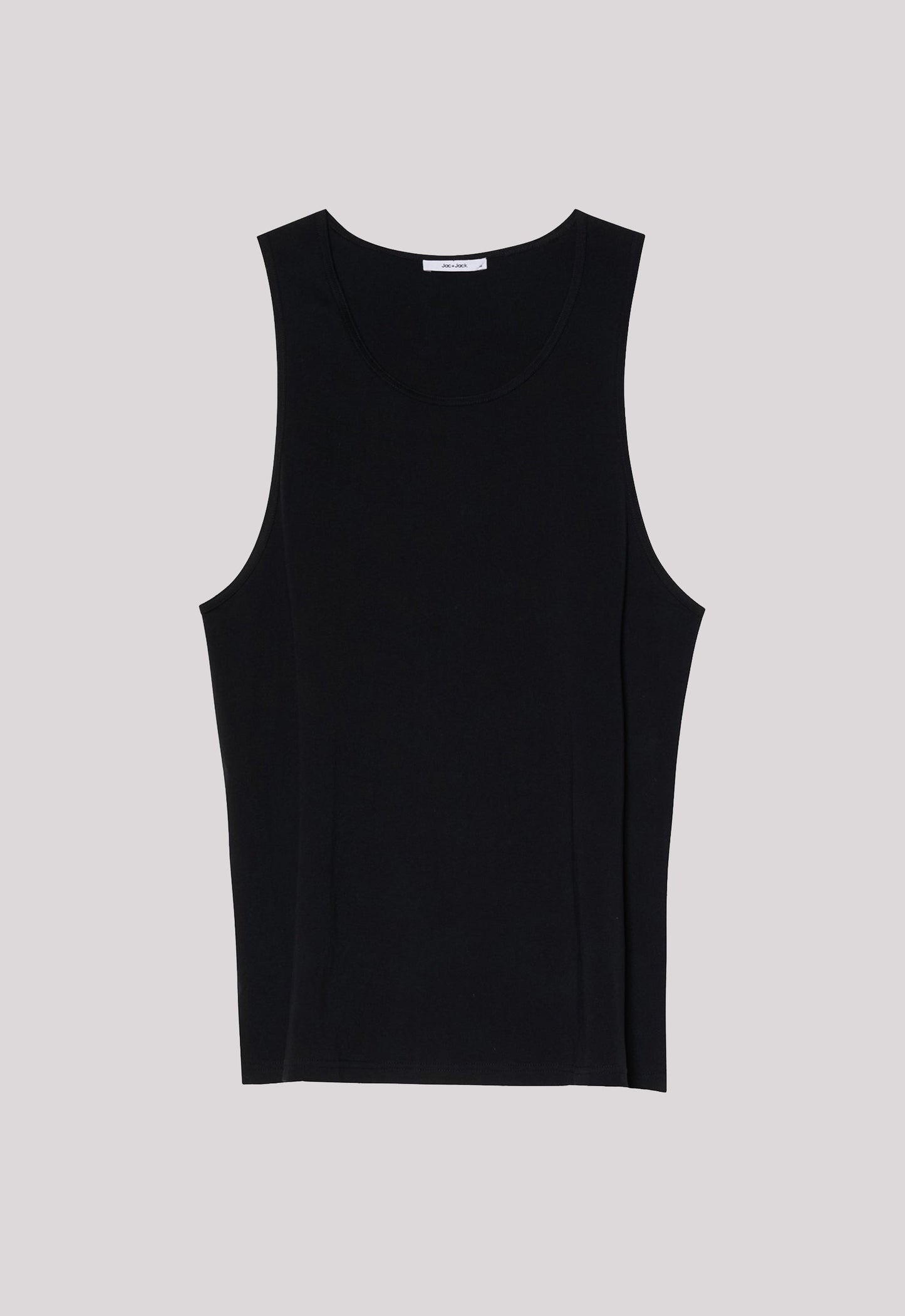 Koen Ribbed Cotton Tank - Black
