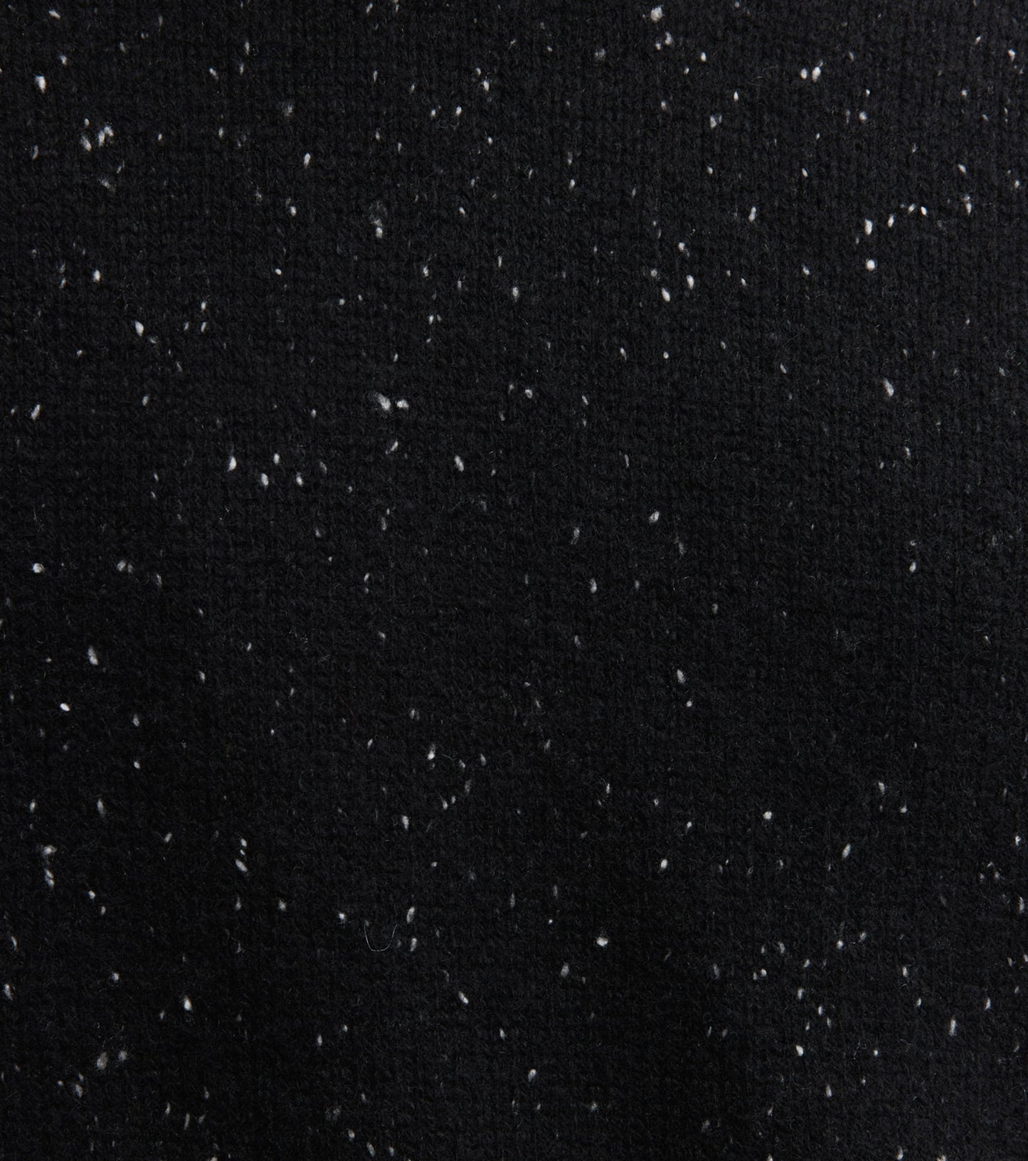 Mens Cashmere Relaxed Crew - Black Speckle