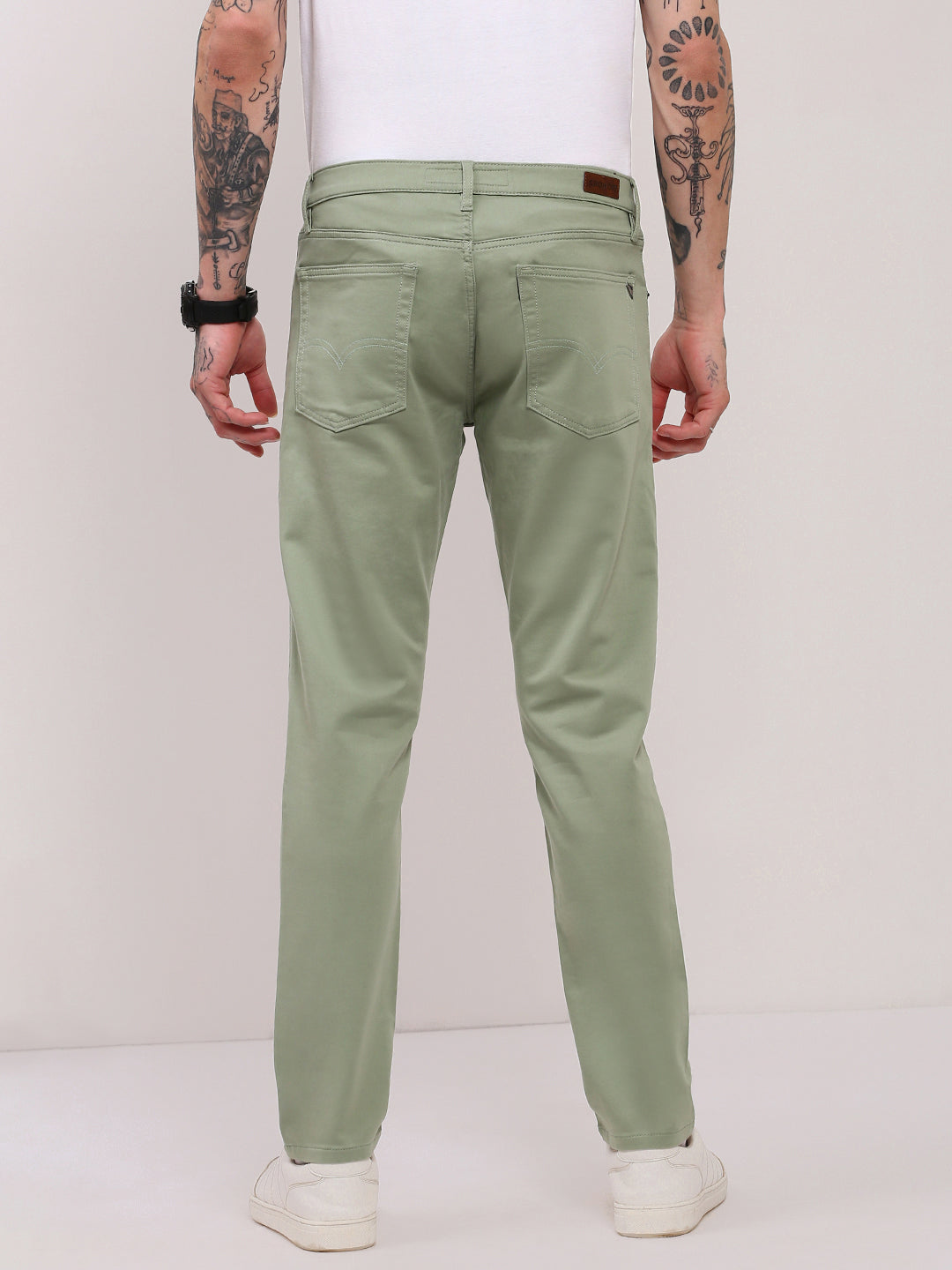 Men's Green Slim Fit Jeans
