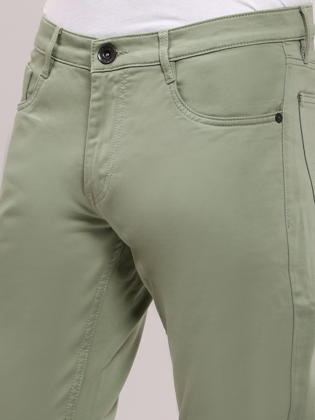 Men's Green Slim Fit Jeans