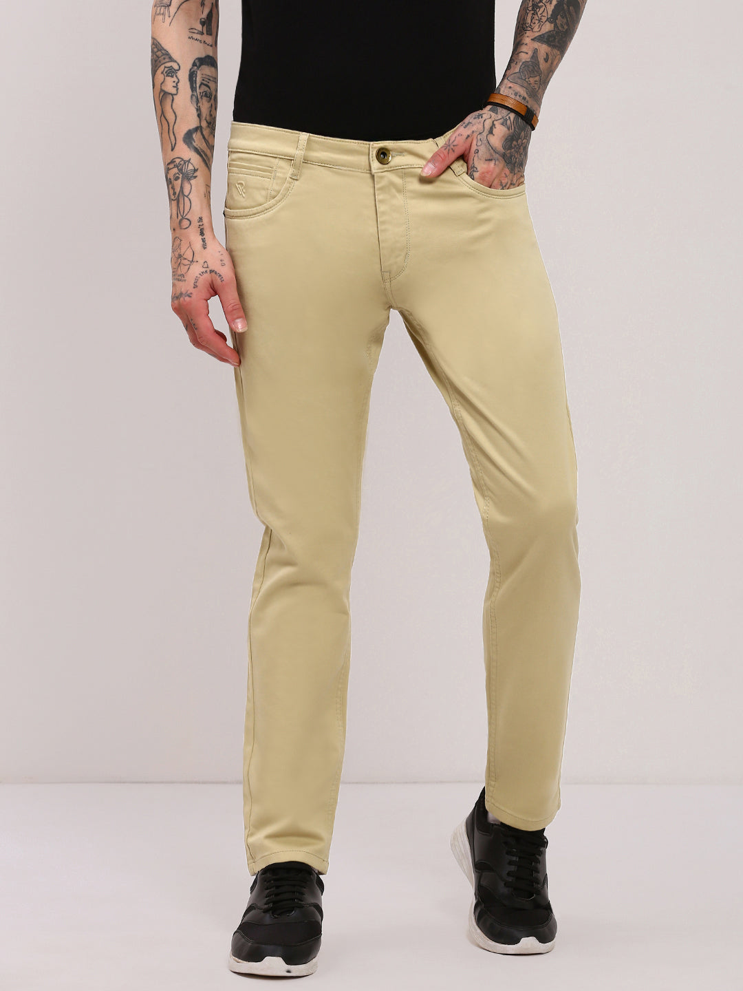 Men's Khaki Slim Fit Jeans