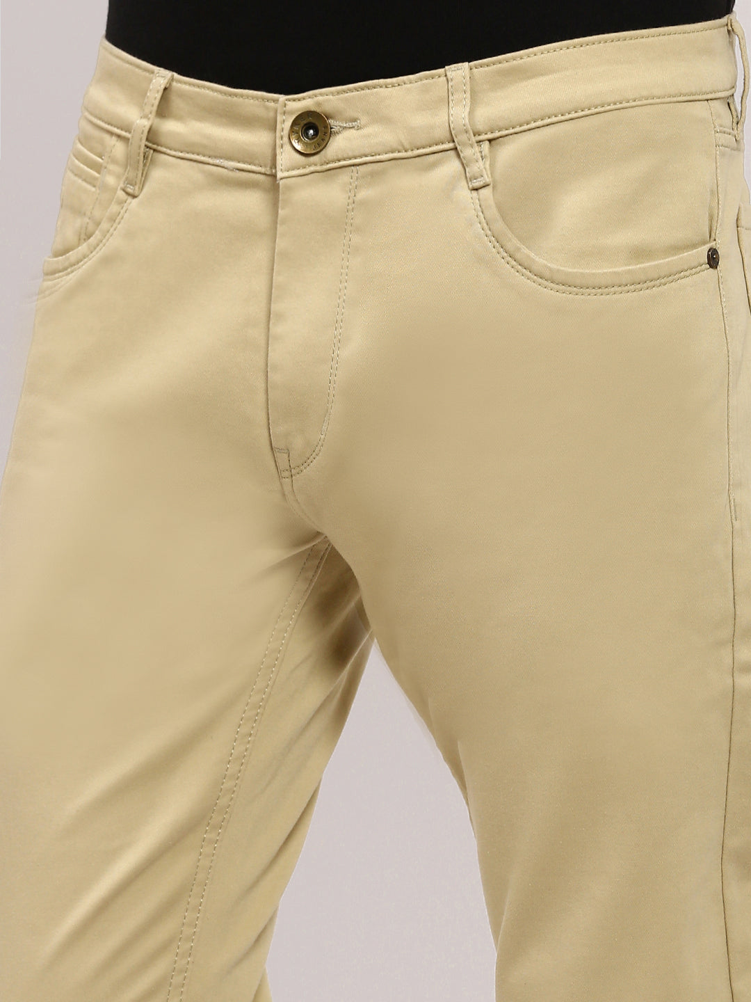 Men's Khaki Slim Fit Jeans